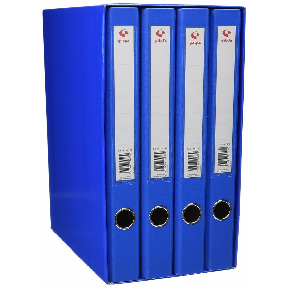 Carpeta de anillas Grafoplas Azul Folio Carpeta de anillas x 4