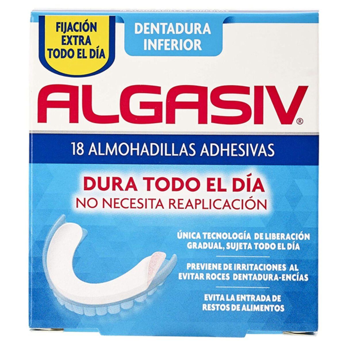 Almohadillas Adhesivas para Dentaduras Algasiv Algasiv Inferior