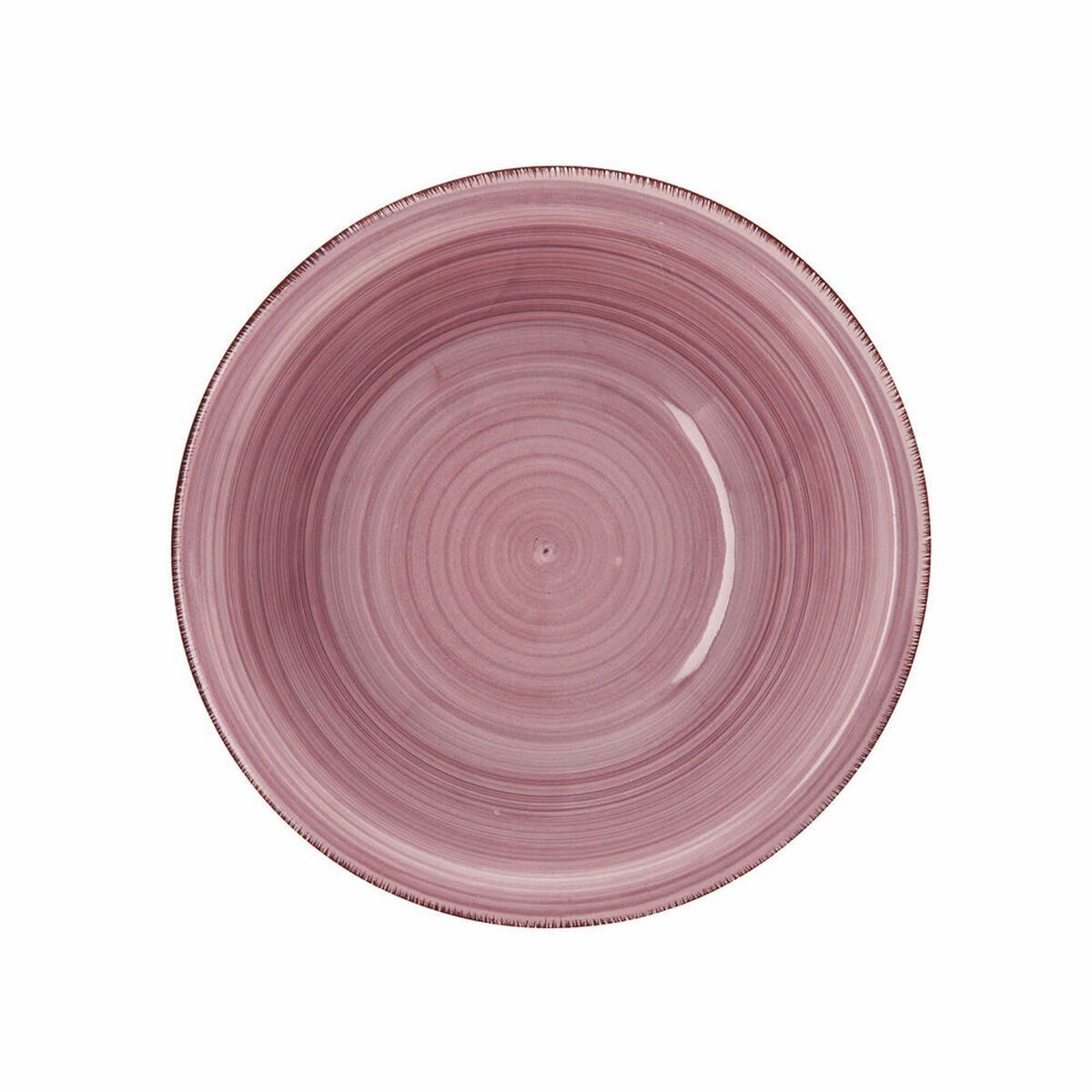 Ensaladera Quid Vita Peoni Cerámica Rosa (6 Unidades) (Pack 6x)