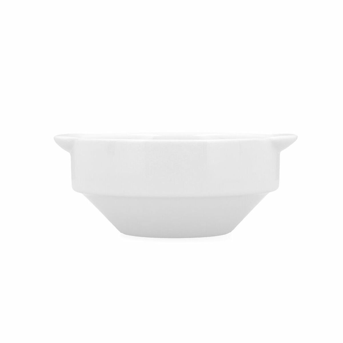 Bol Bidasoa Glacial Blanco Cerámica 350 ml (6 Unidades) (Pack 6x)