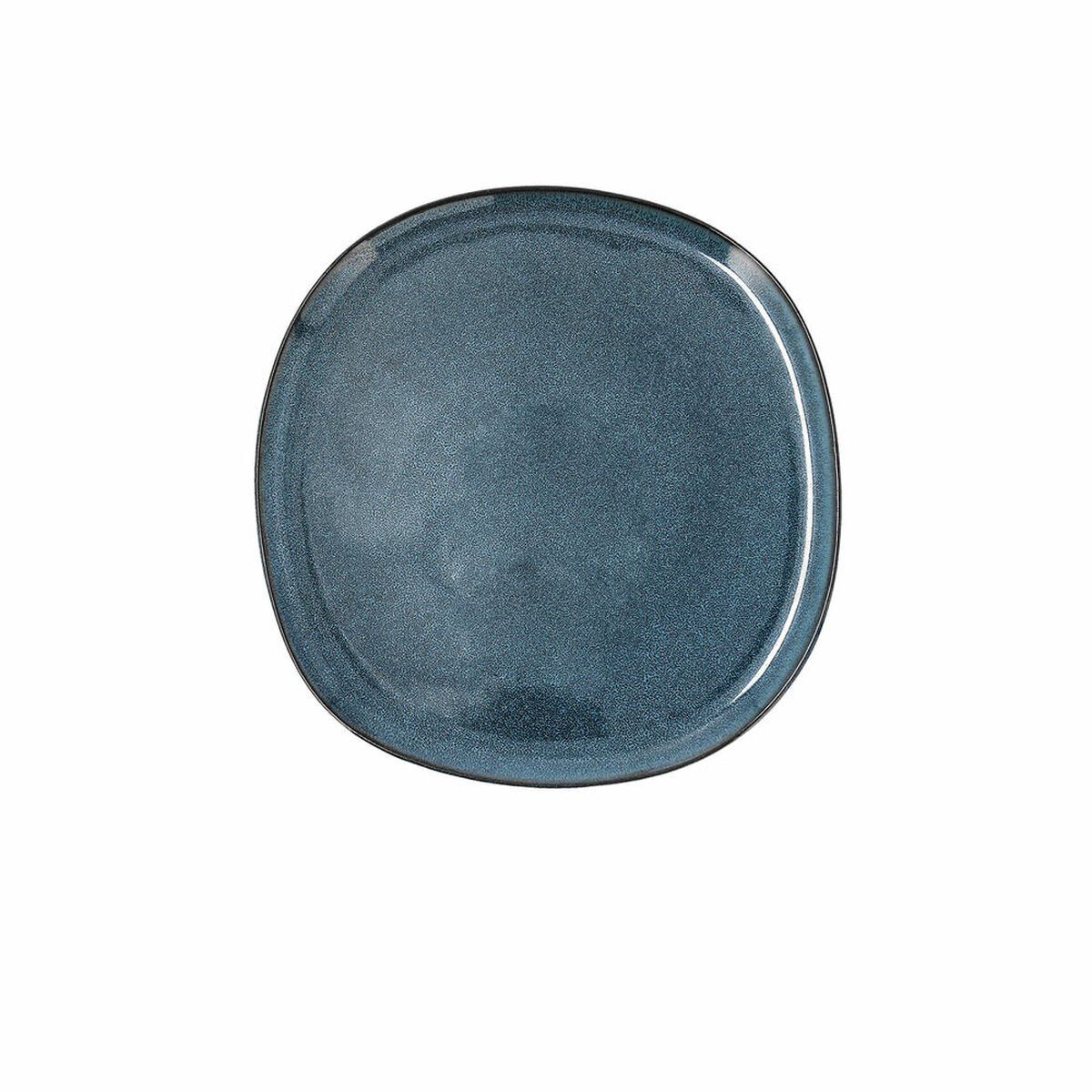 Plato Llano Bidasoa Ikonic Cerámica Azul (20,2 x 19,7 x 1,3 cm) (Pack 6x)