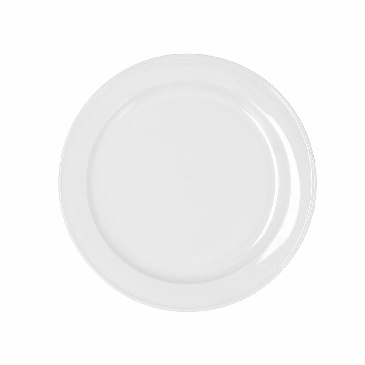 Plato Llano Bidasoa Glacial Cerámica Blanco (24 cm) (Pack 6x)