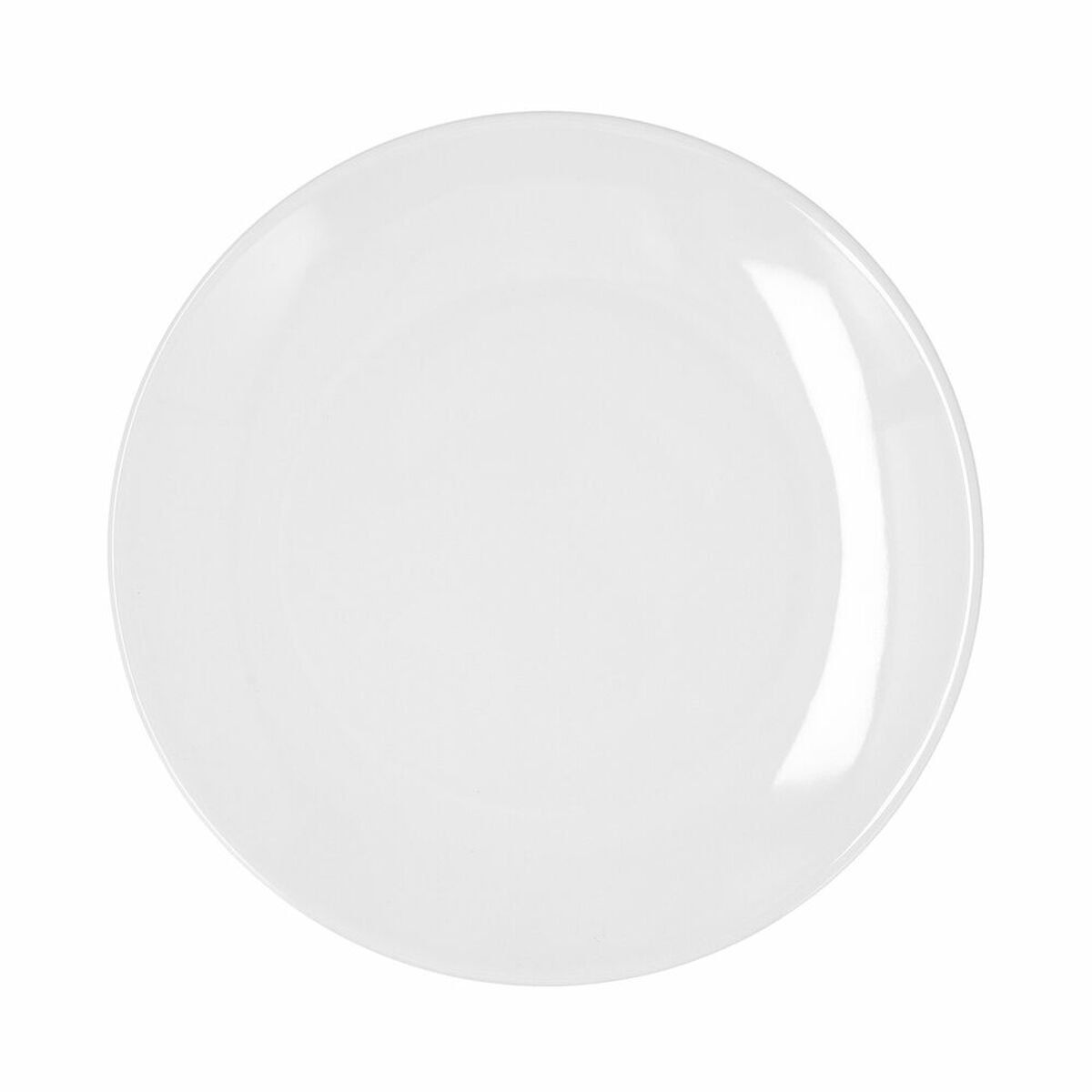 Plato Llano Bidasoa Glacial Coupe Cerámica Blanco (27 cm) (Pack 4x)