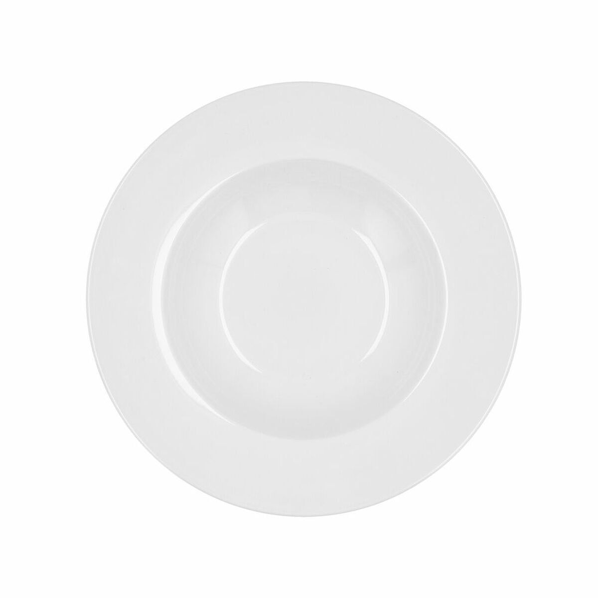 Plato Hondo Bidasoa Glacial Cerámica Blanco (23,5 cm) (Pack 6x)