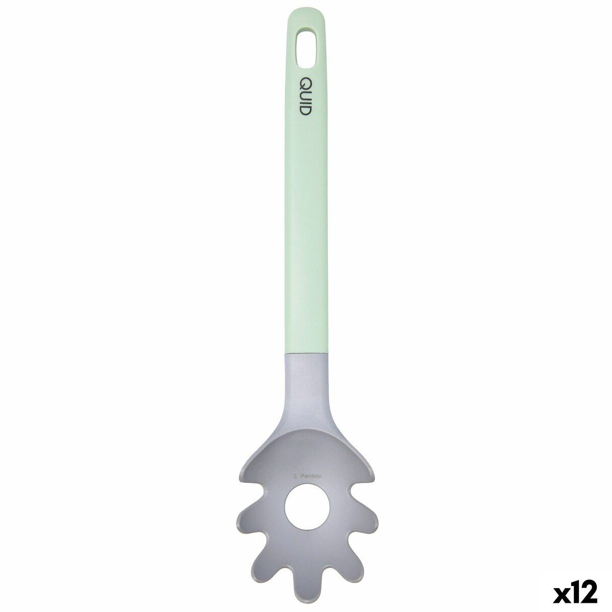 Cuchara para Servir Pasta Quid Ozon Verde Plástico 32 cm (12 Unidades)