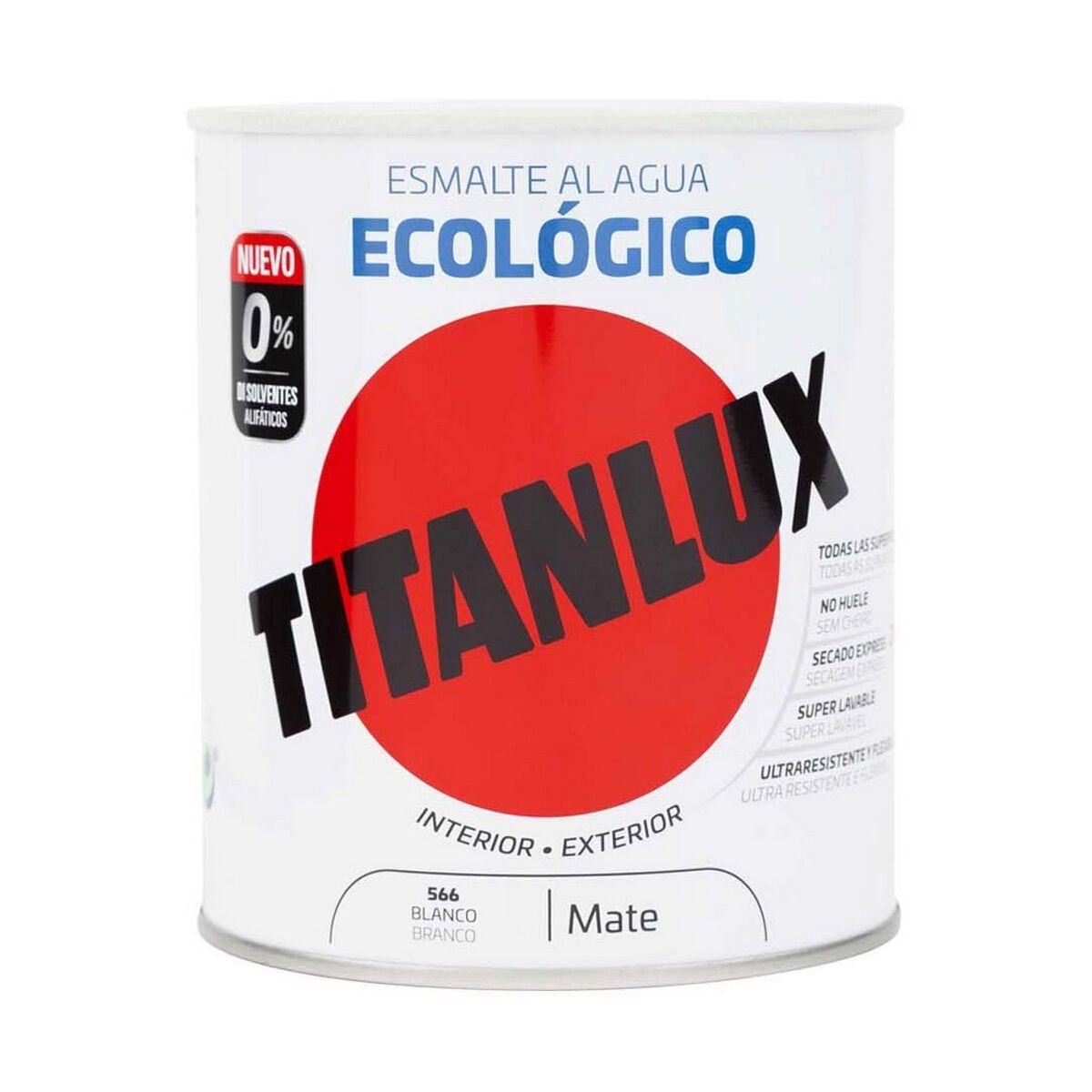 Esmalte acrílico Titanlux 02t056614 Esmalte acrílico Blanco 250 ml Ecológico