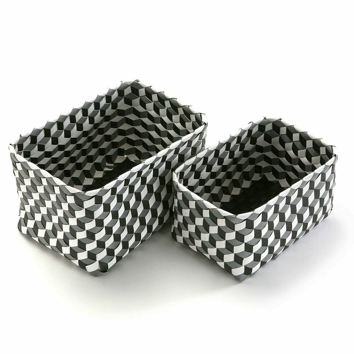 Set de Cajas Organizadoras Apilables Versa 23 x 20 x 33 cm 2 Unidades