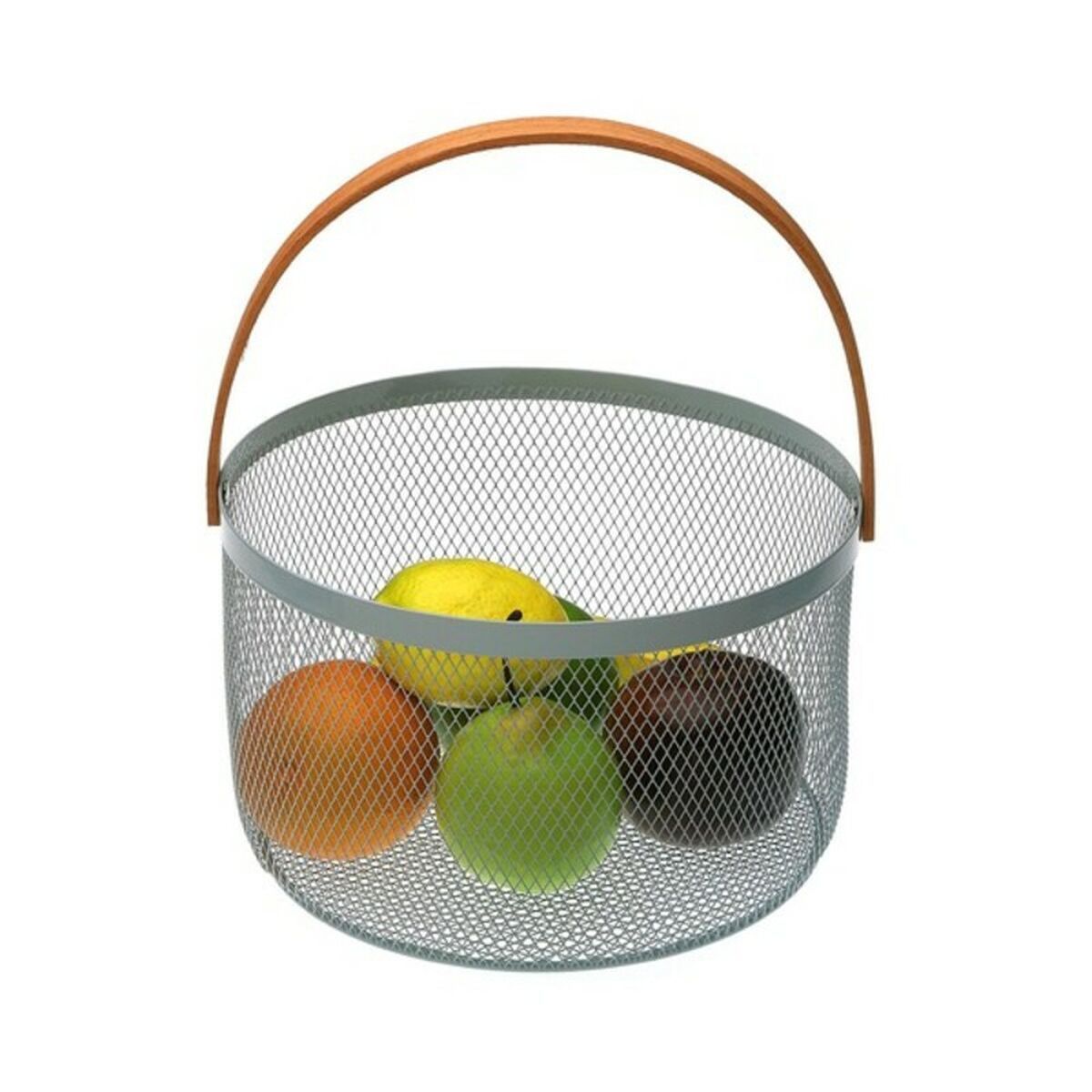 Frutero Versa Aguamarina Metal Acero (25 x 30 x 25 cm)