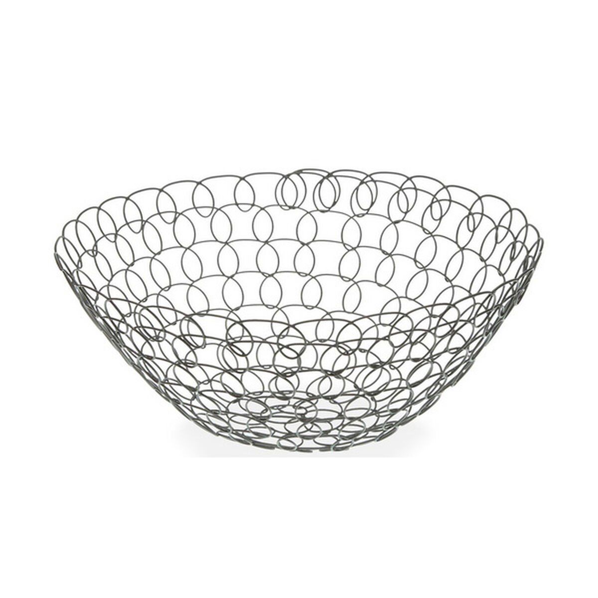 Frutero Versa Gris Metal Acero 28 x 12 x 28 cm 1 L