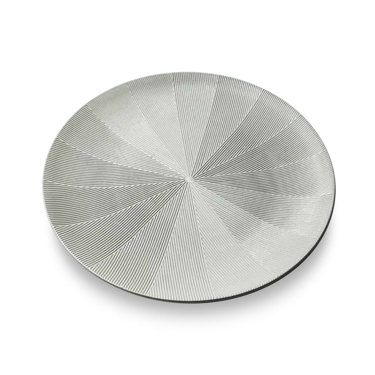 Centro de Mesa Versa Blanco Gris Madera MDF 40 x 40 cm