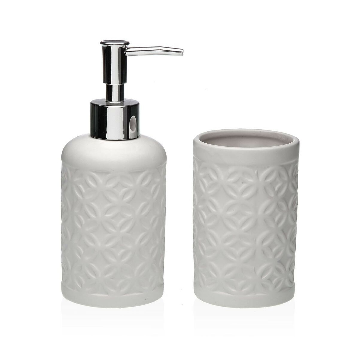 Set de Baño Versa Blanco Dolomita 6,8 x 17 x 6,8 cm