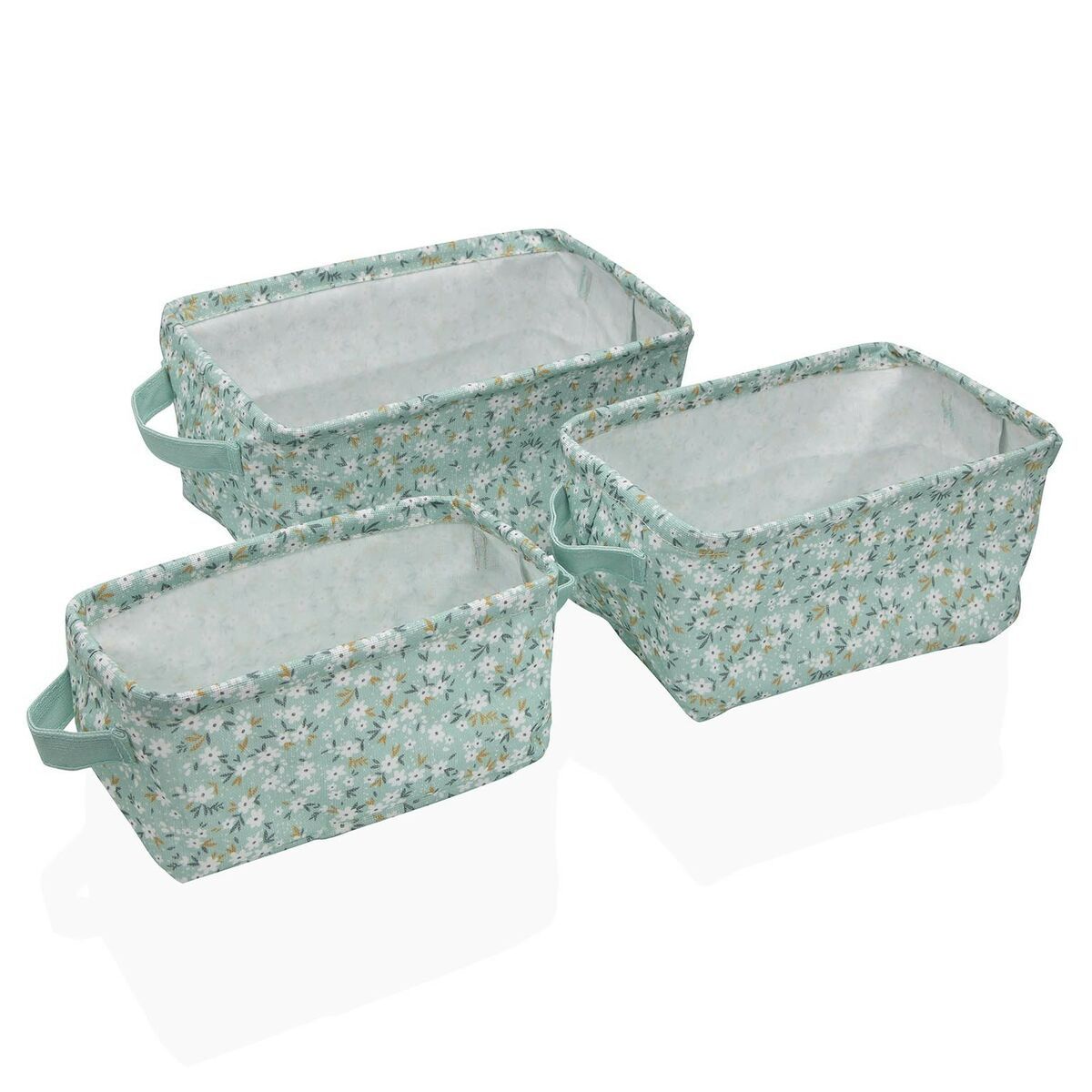 Juego de Cestas Versa Bellis 18 x 14 x 28 cm 28 x 18 x 14 cm