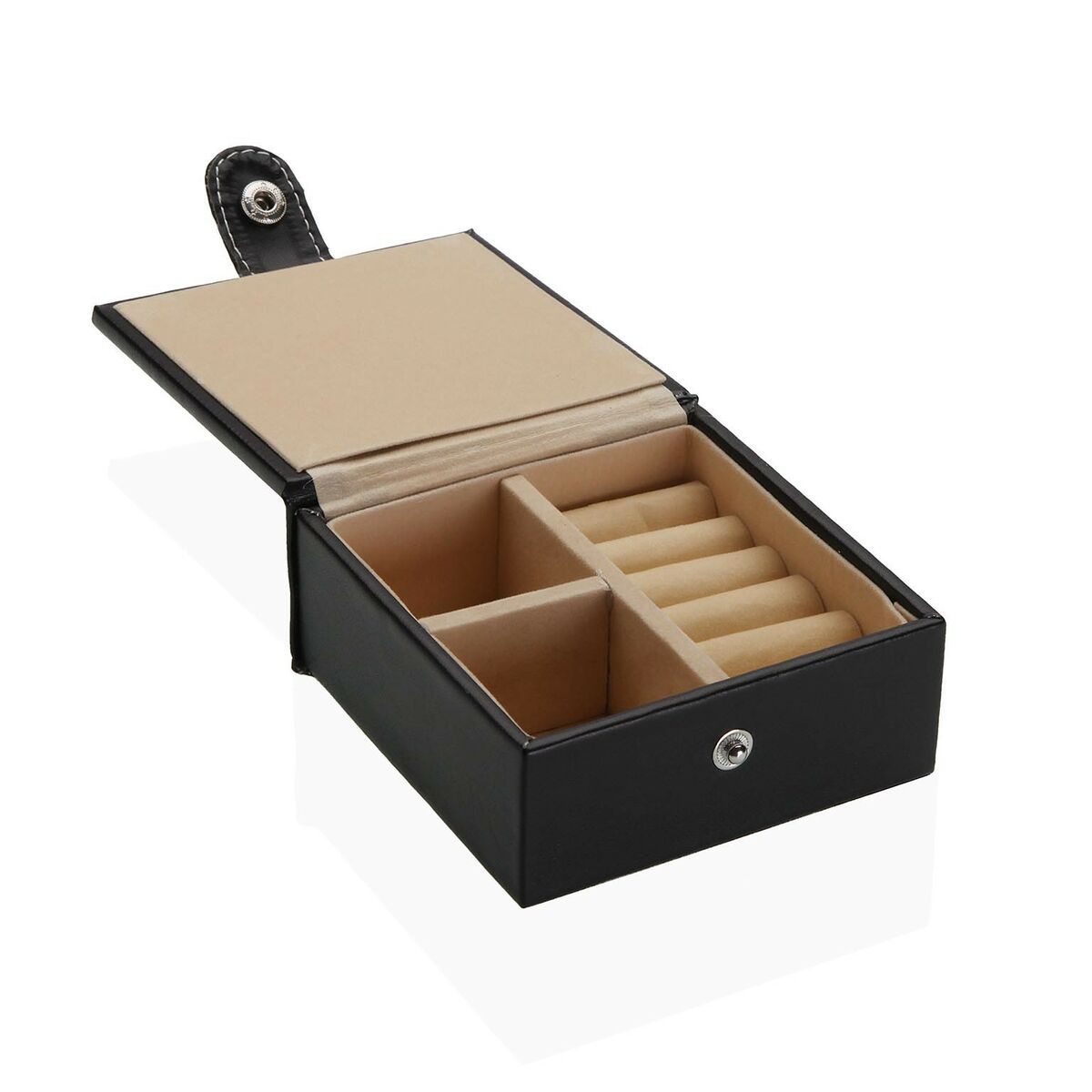 Caja-Joyero Versa Negro 10 x 5 x 10 cm