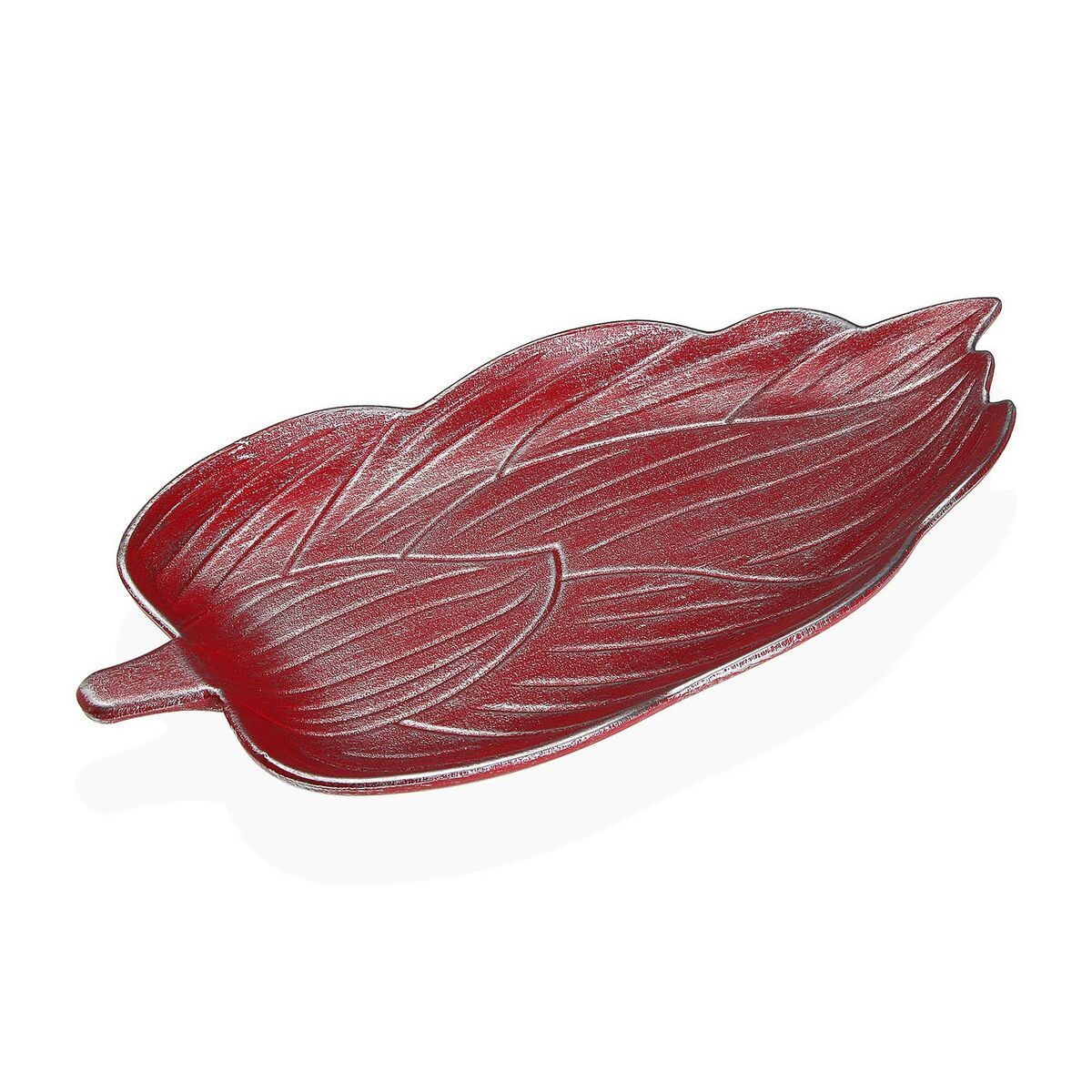 Centro de Mesa Versa Rojo Madera MDF 18,5 x 3 x 39,5 cm Hoja