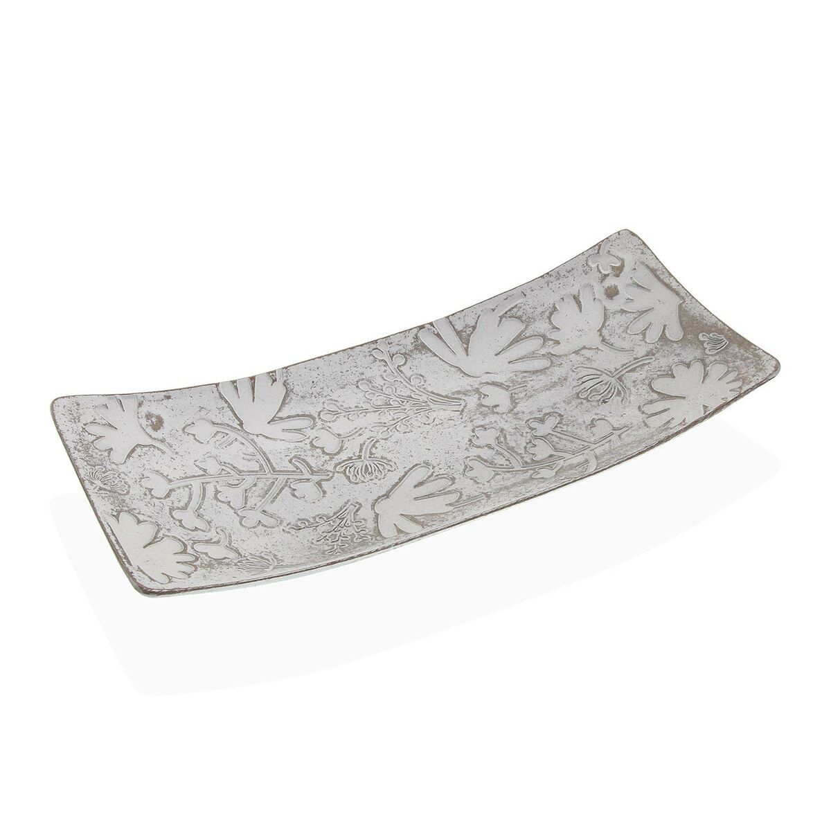Centro de Mesa Versa Blanco Madera MDF 16 x 4,5 x 38,5 cm Flores