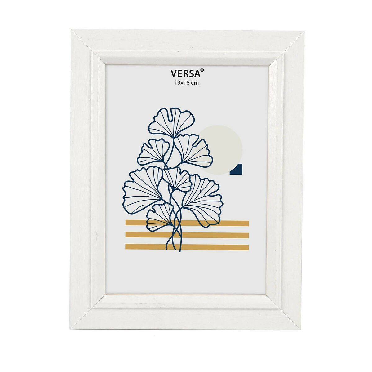 Marco de Fotos Versa Blanco Madera MDF Vintage 1,5 x 22 x 17 cm