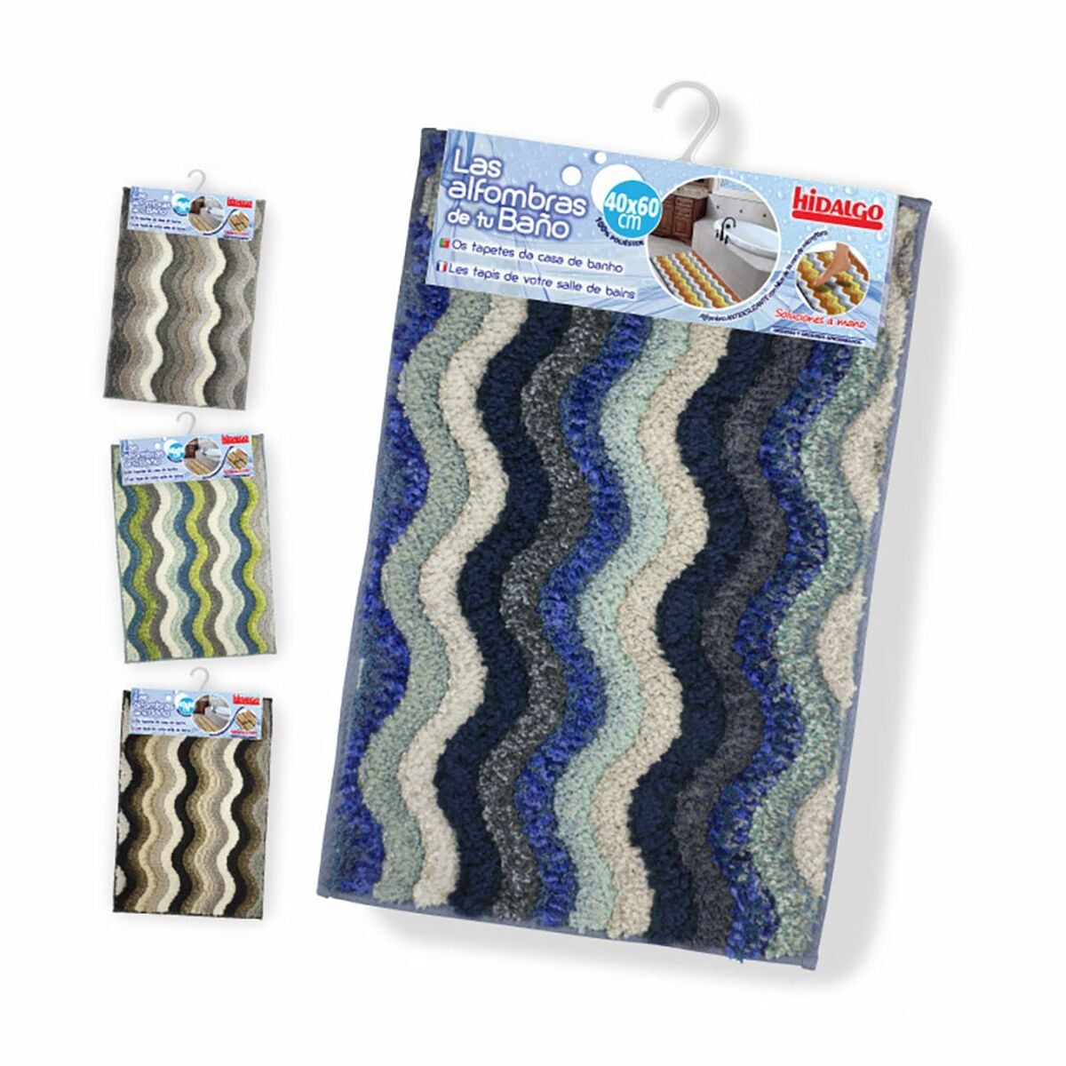Alfombra de baño Hidalgo Zig-zag 40 x 60 cm