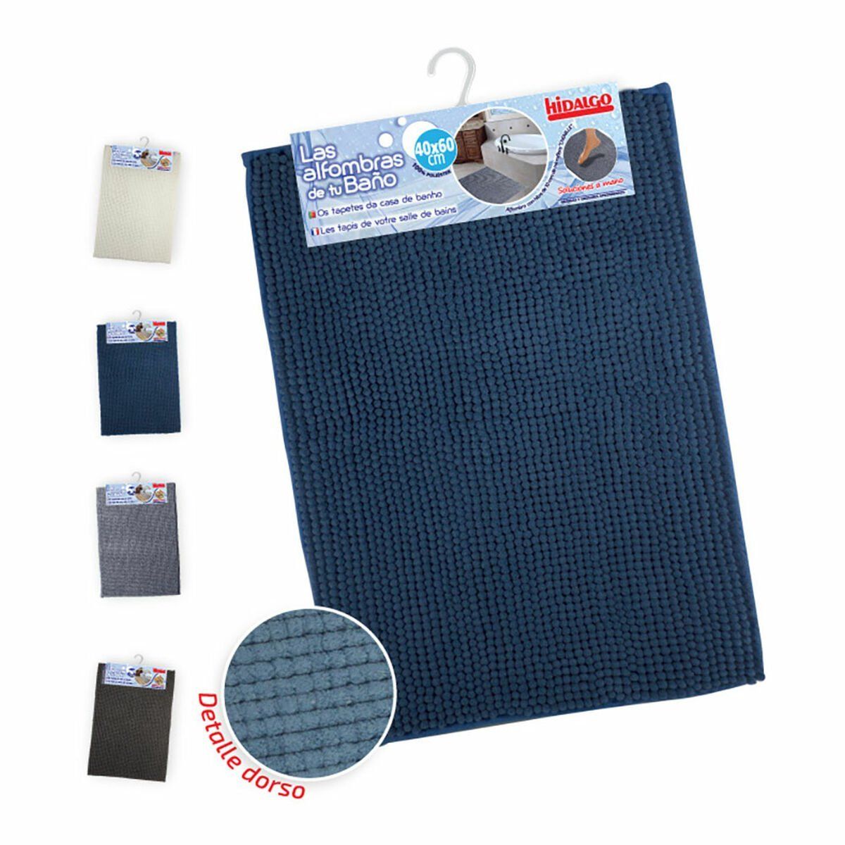 Alfombra de baño Hidalgo Shaggy 40 x 60 cm