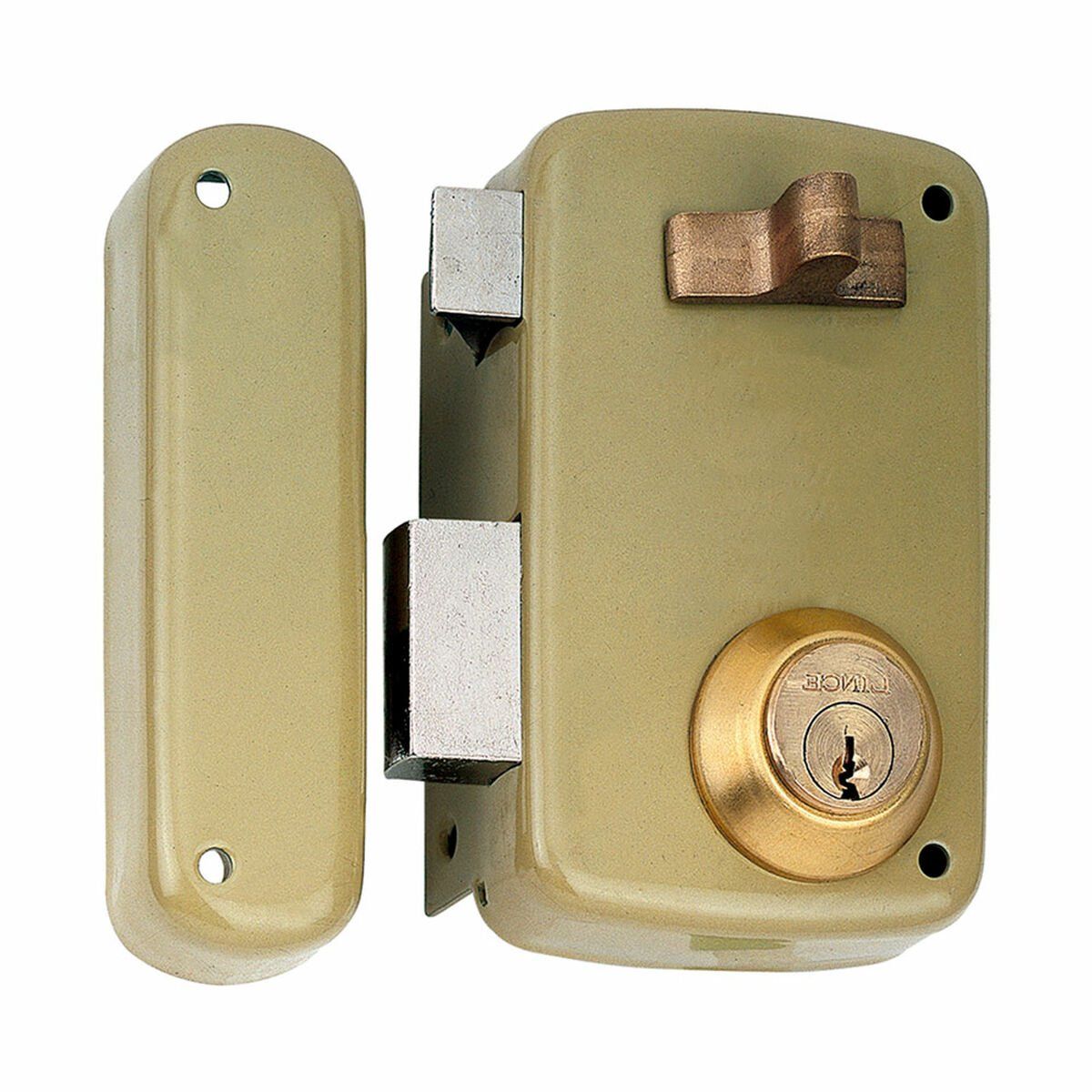 Cerradura de sobreponer Lince 5056a-95056ahe60i Acero Izquierda 60 mm Sobreponer