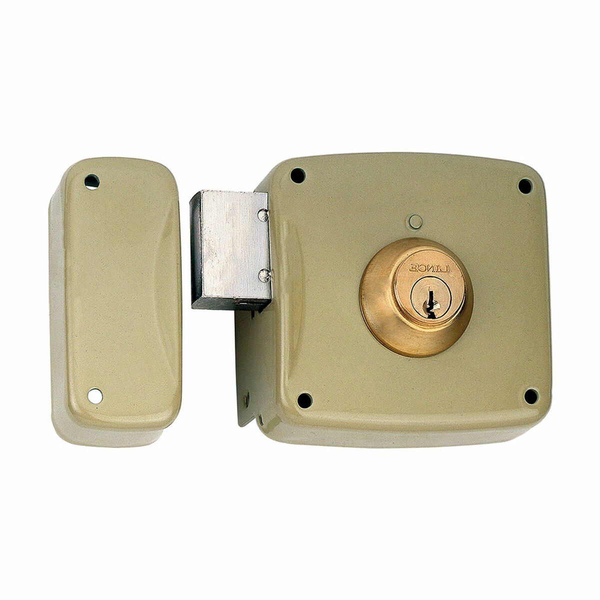 Cerradura de sobreponer Lince 5124a-95124ahe10i Acero Izquierda 100 mm Sobreponer