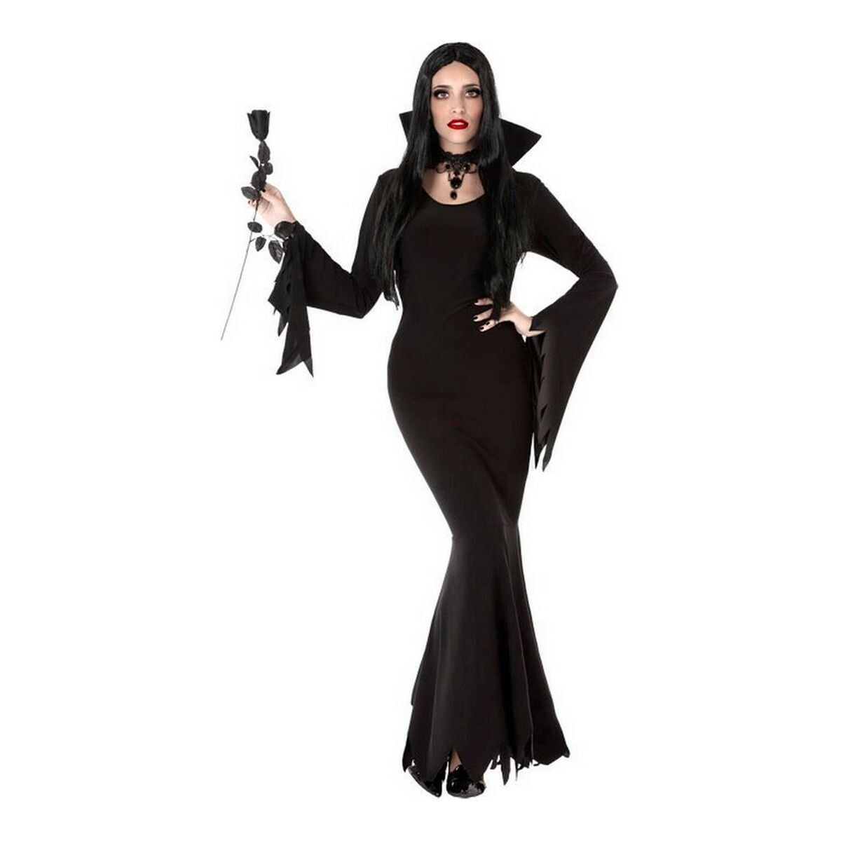 Disfraz para Adultos Negro Vampiresa Fantasma Sexy (1 Pieza)