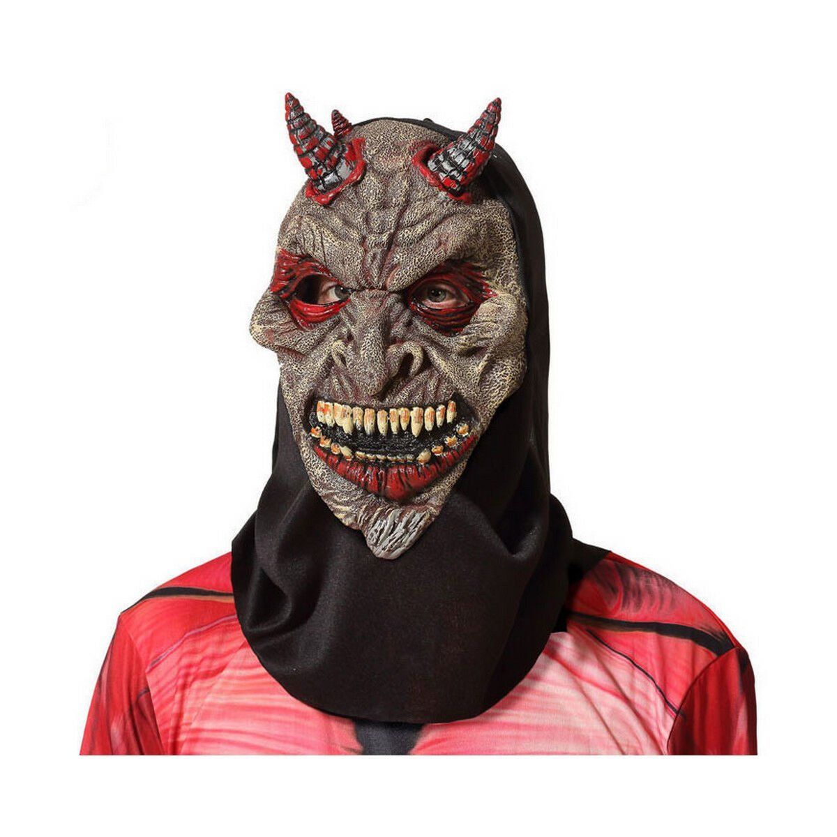 Máscara Marrón Halloween Demonio