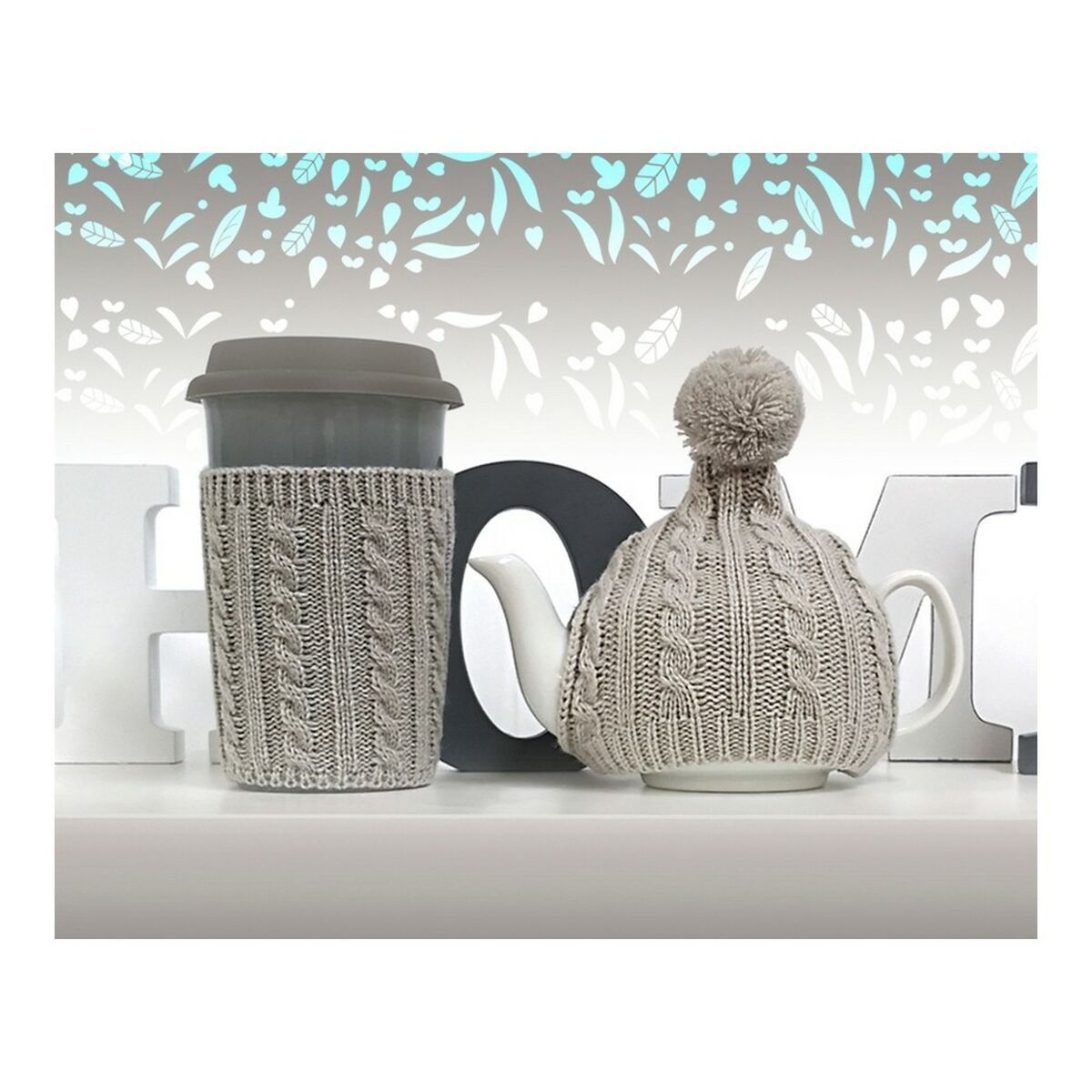 Tetera 1 Taza Tetera Gris (2 Unidades) (2 pcs)