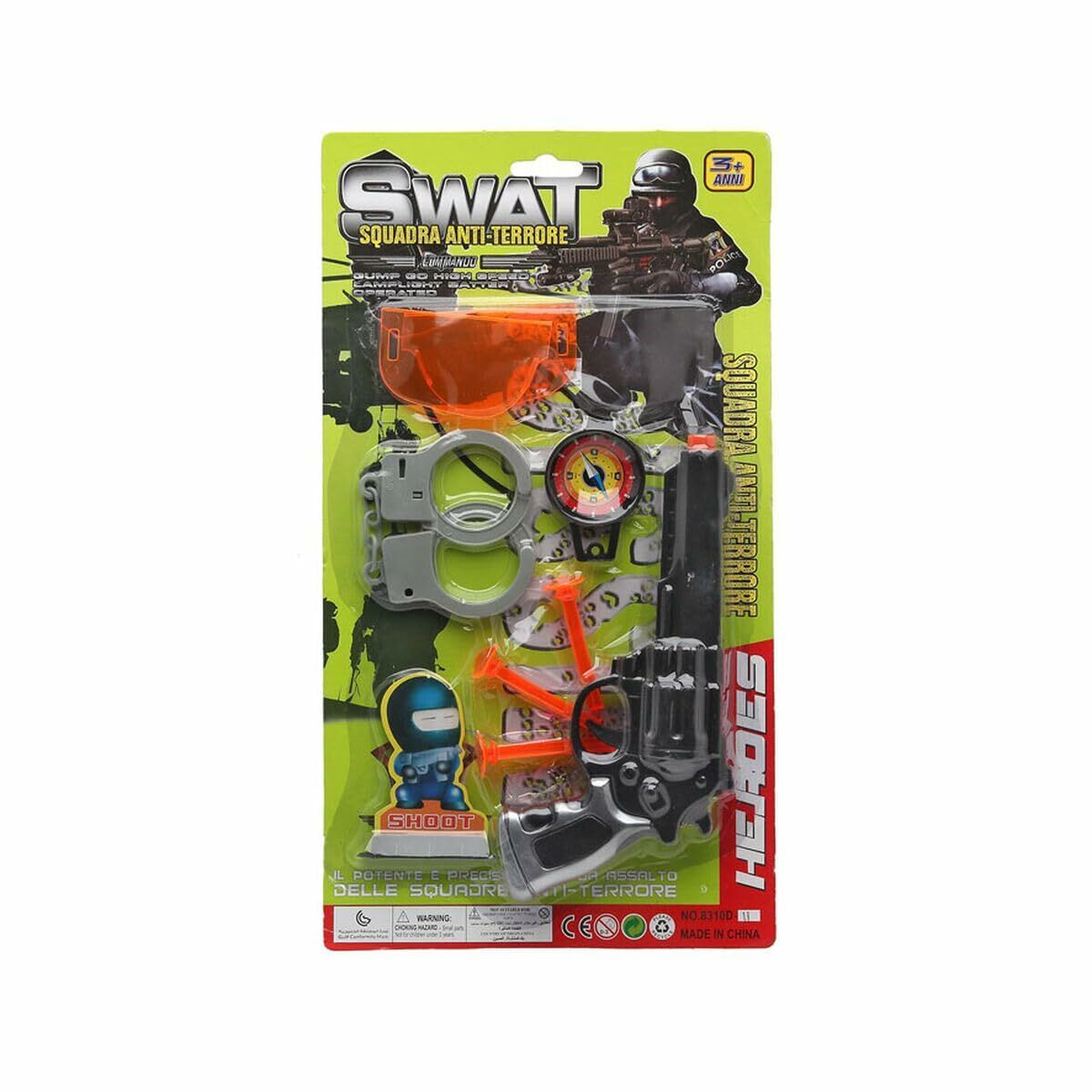 Set de Policía Swat Negro