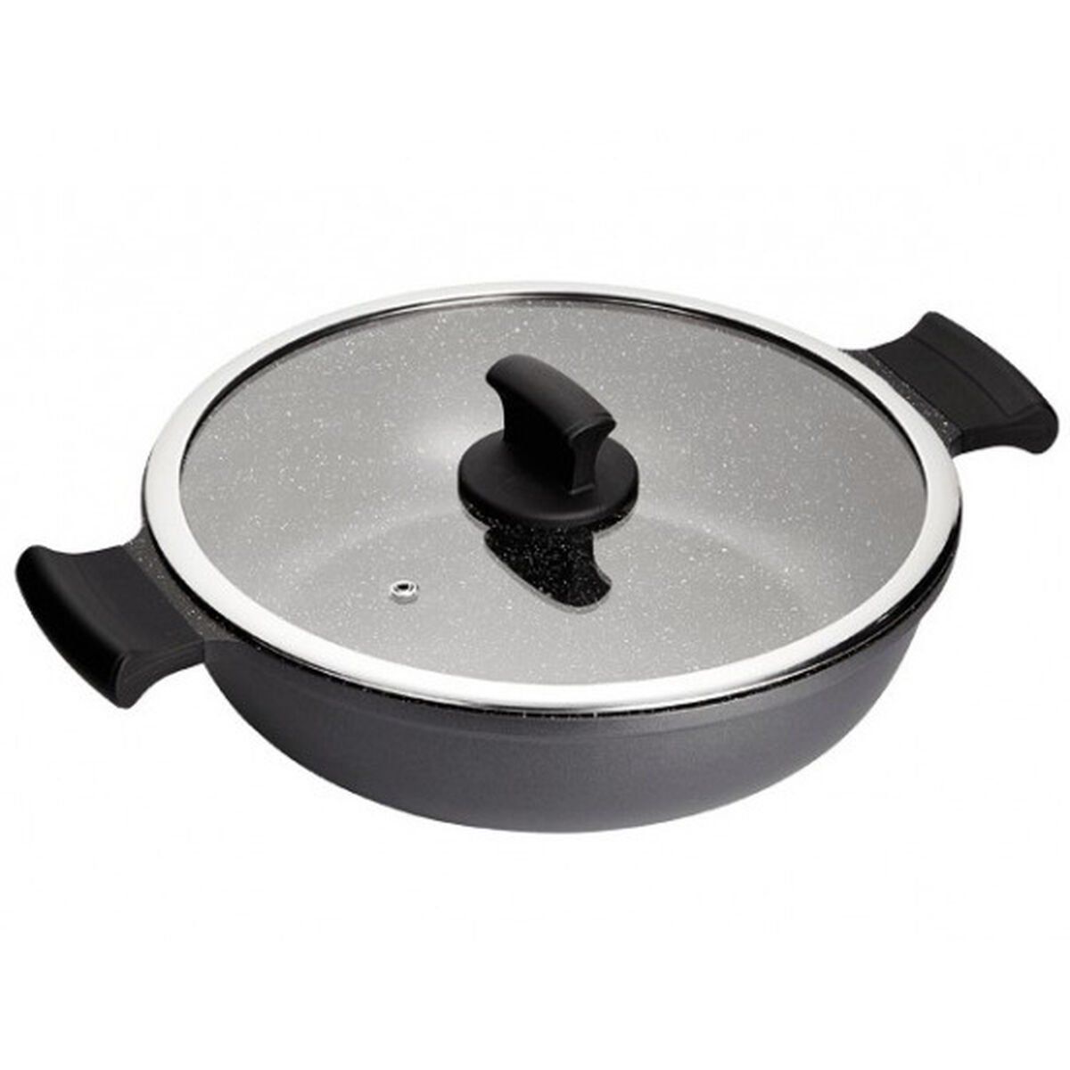 Cacerola Con Tapa Inoxibar ABSOLUT Negro