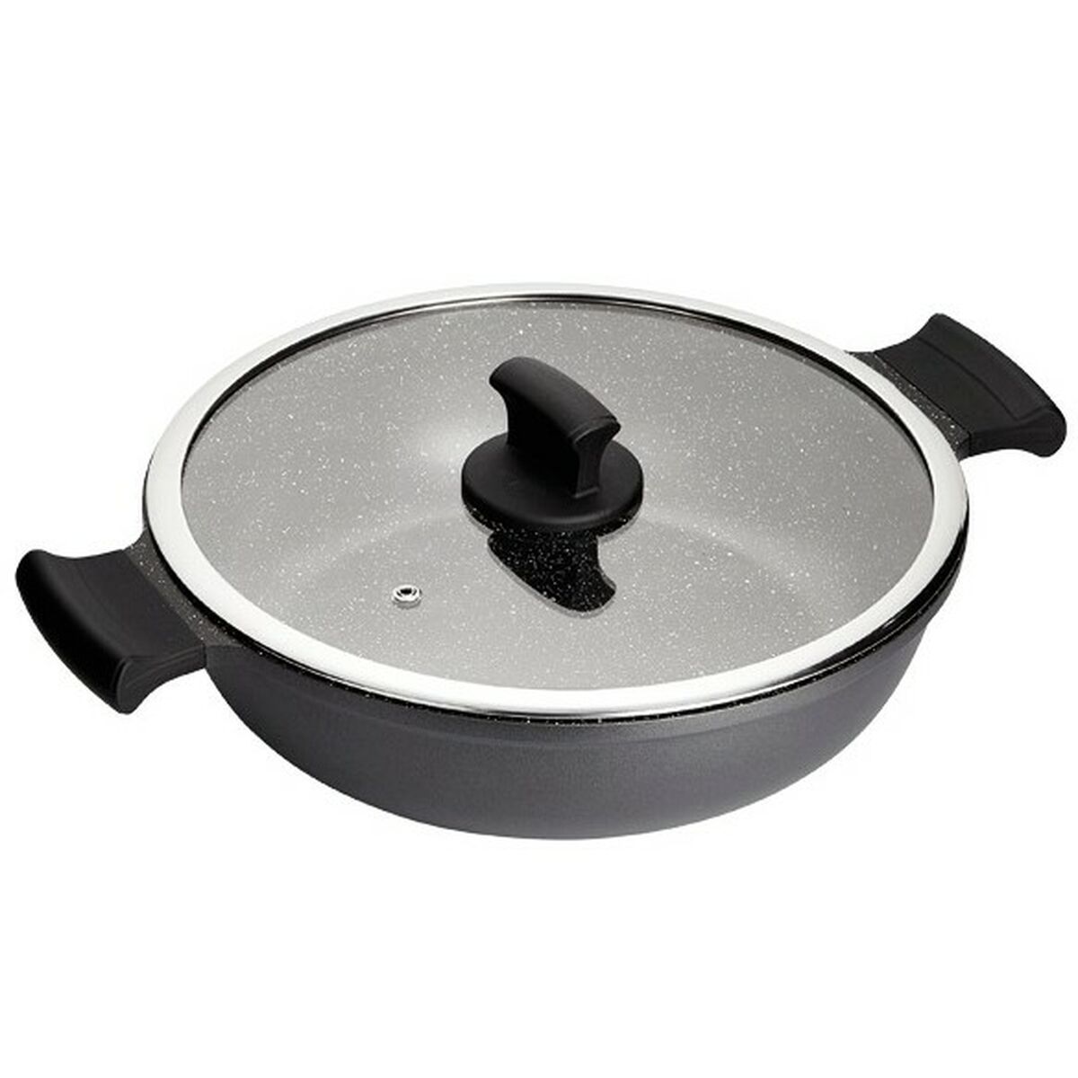 Cacerola Con Tapa Inoxibar ABSOLUT Negro Ø 28 cm