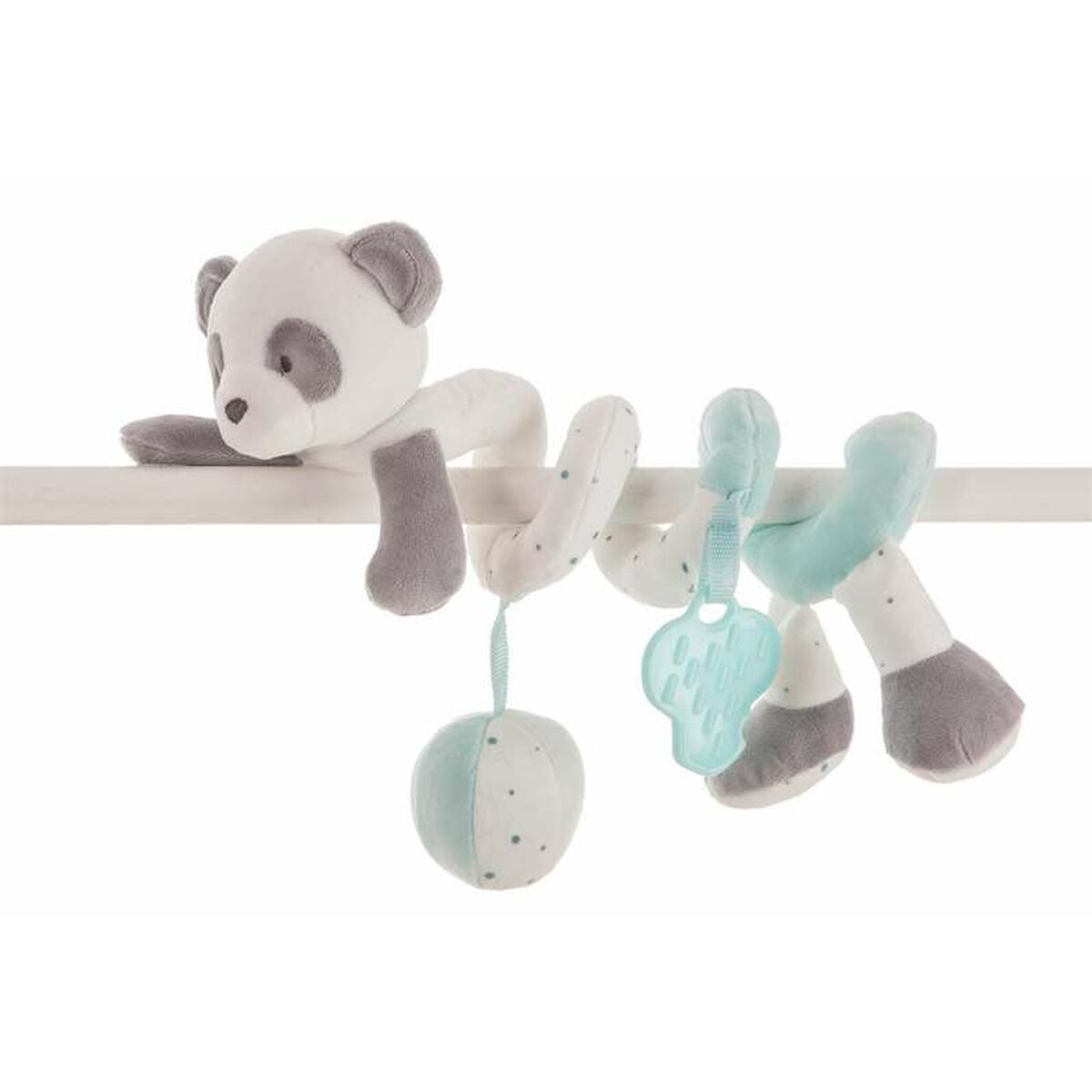 Espiral de Actividades 25 cm Oso Panda Turquesa