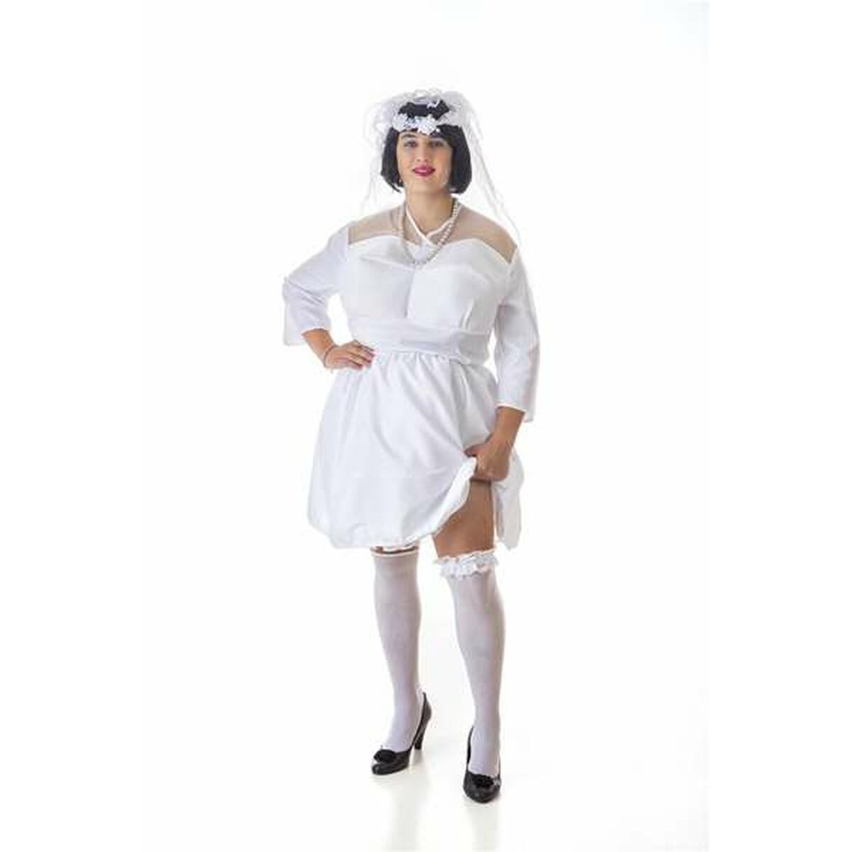 Disfraz para Adultos Blanco Novia M
