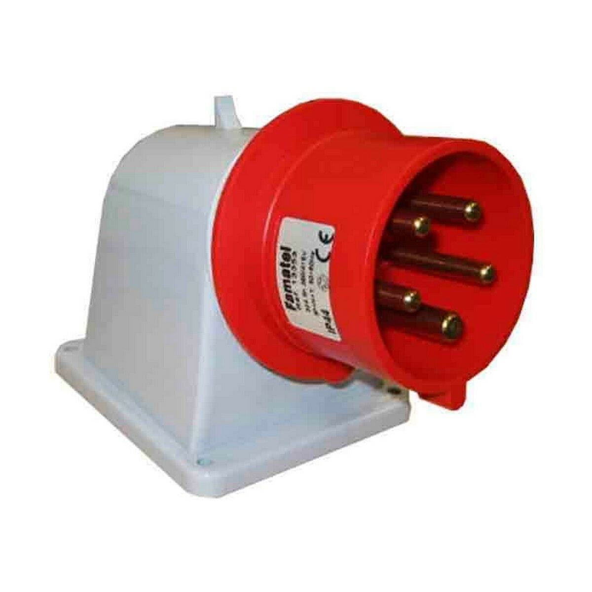 Clavija de enchufe Solera 935154 Blanco Rojo CETAC