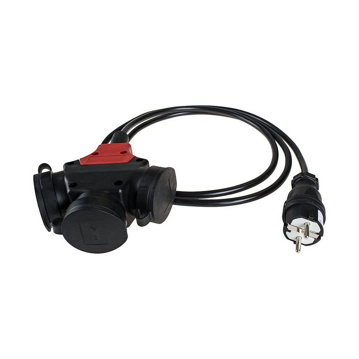 Cable alargador Solera 5586COB Negro Enchufes