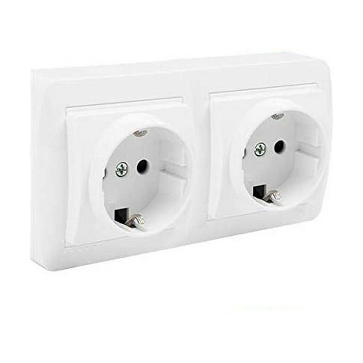 Base de enchufe Solera mur66u Blanco 16 A Doble Bipolar