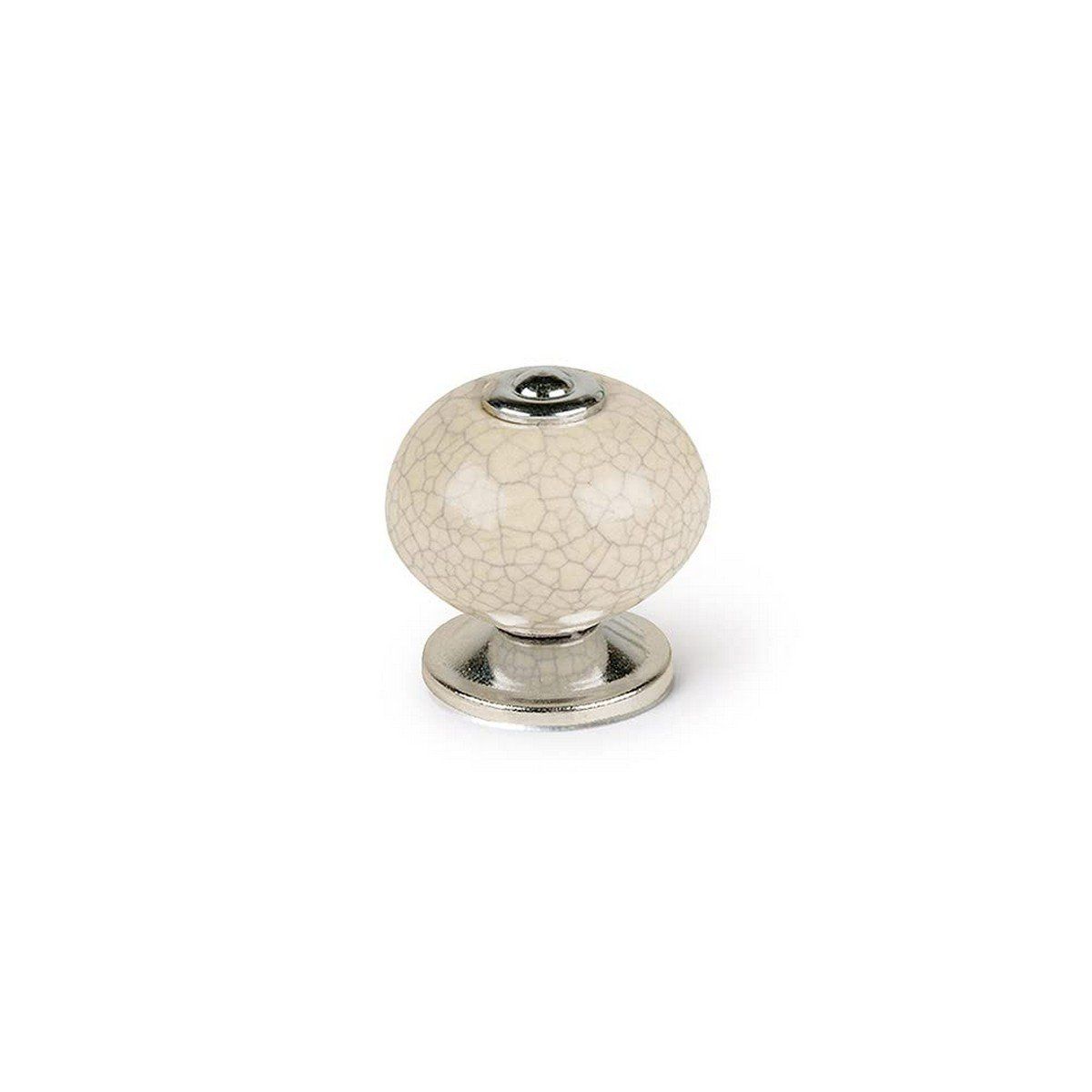 Pomo Rei Blanco Metal Ø 40 x 36 mm 4 Piezas