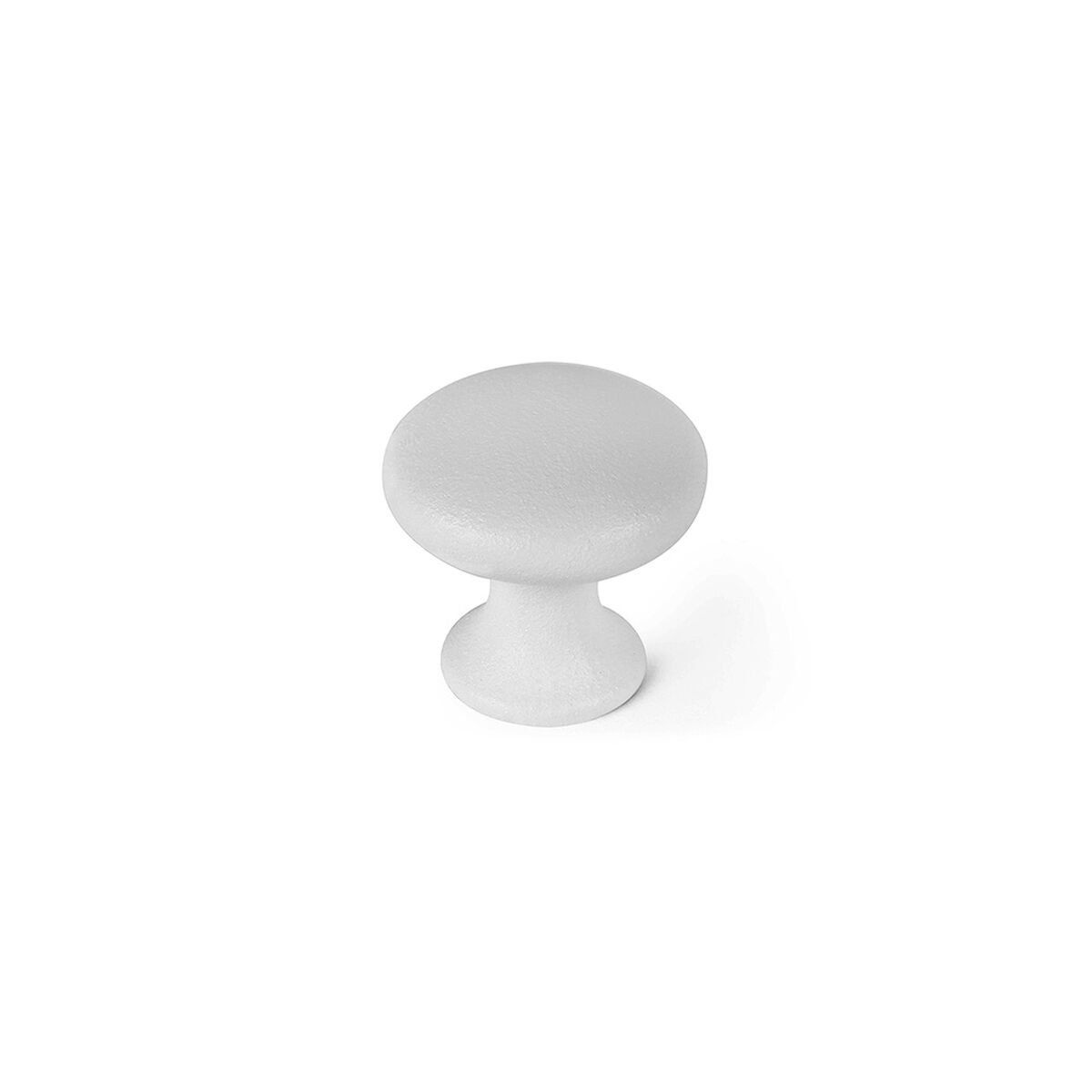 Pomo Rei 760 Blanco Metal Ø 25 x 24 mm 4 Piezas