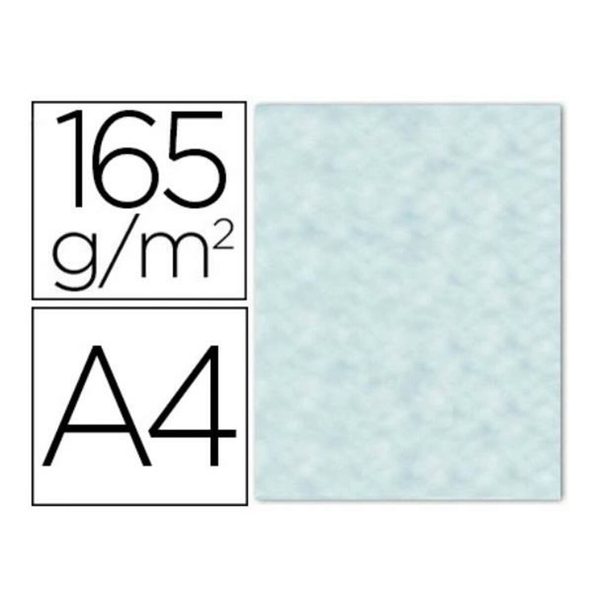 Papel pergamino Liderpapel PW08 Azul A4 25 Hojas