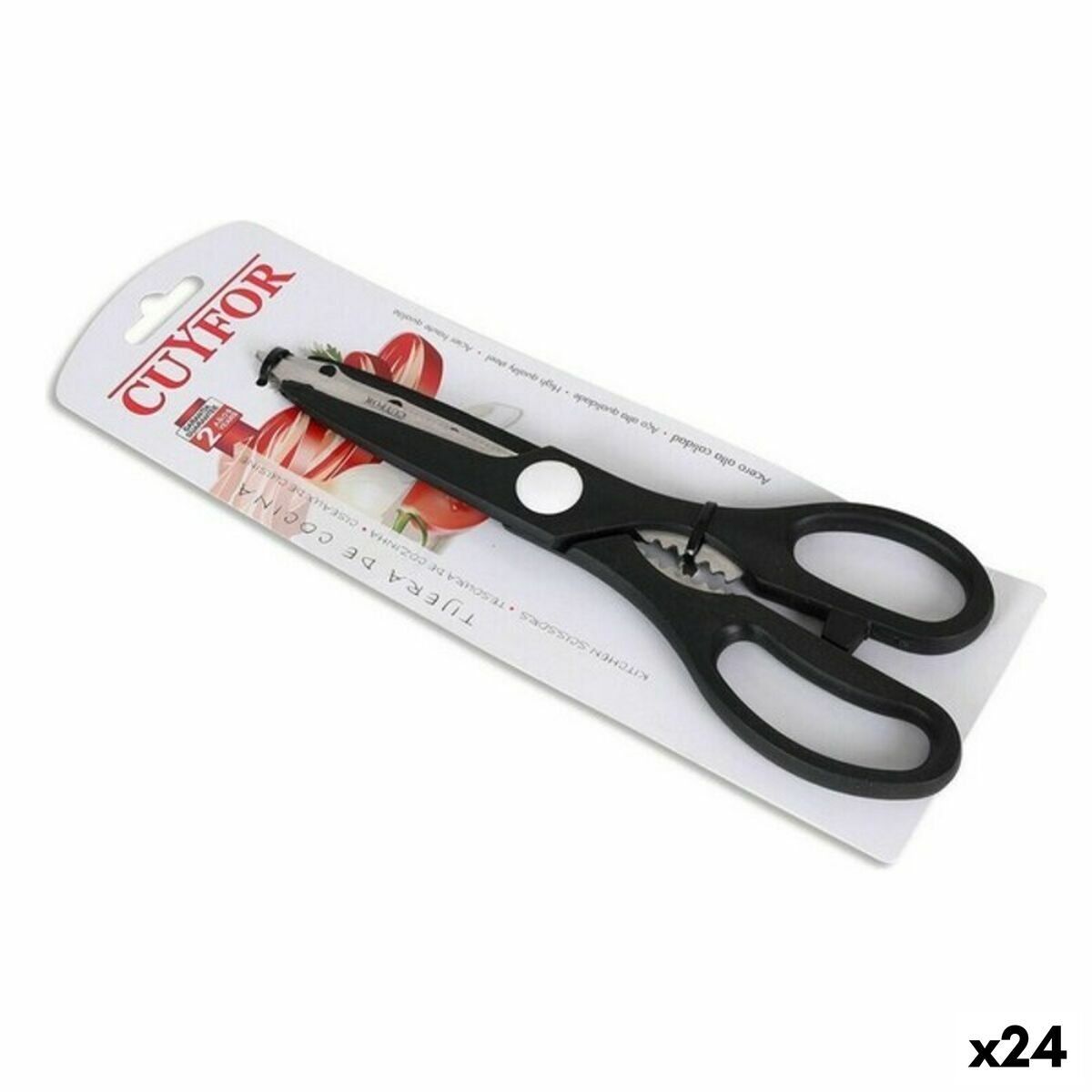 Tijeras de Cocina Cuyfor GR-49906 21,7 x 8 cm (24 Unidades)