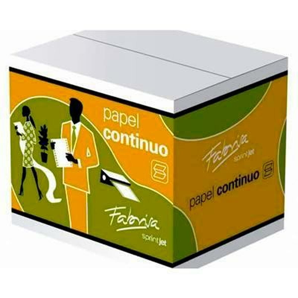 Papel Continuo para Impresoras Fabrisa 15377 Blanco
