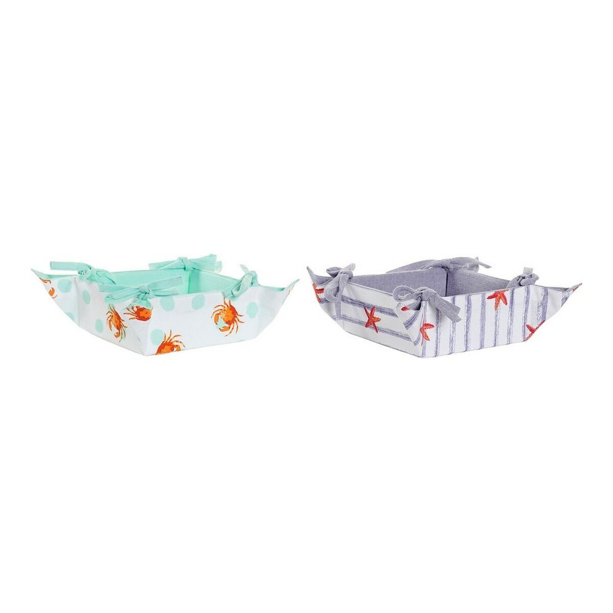 Cesta Multiusos DKD Home Decor Algodón 34 x 34 x 34 cm