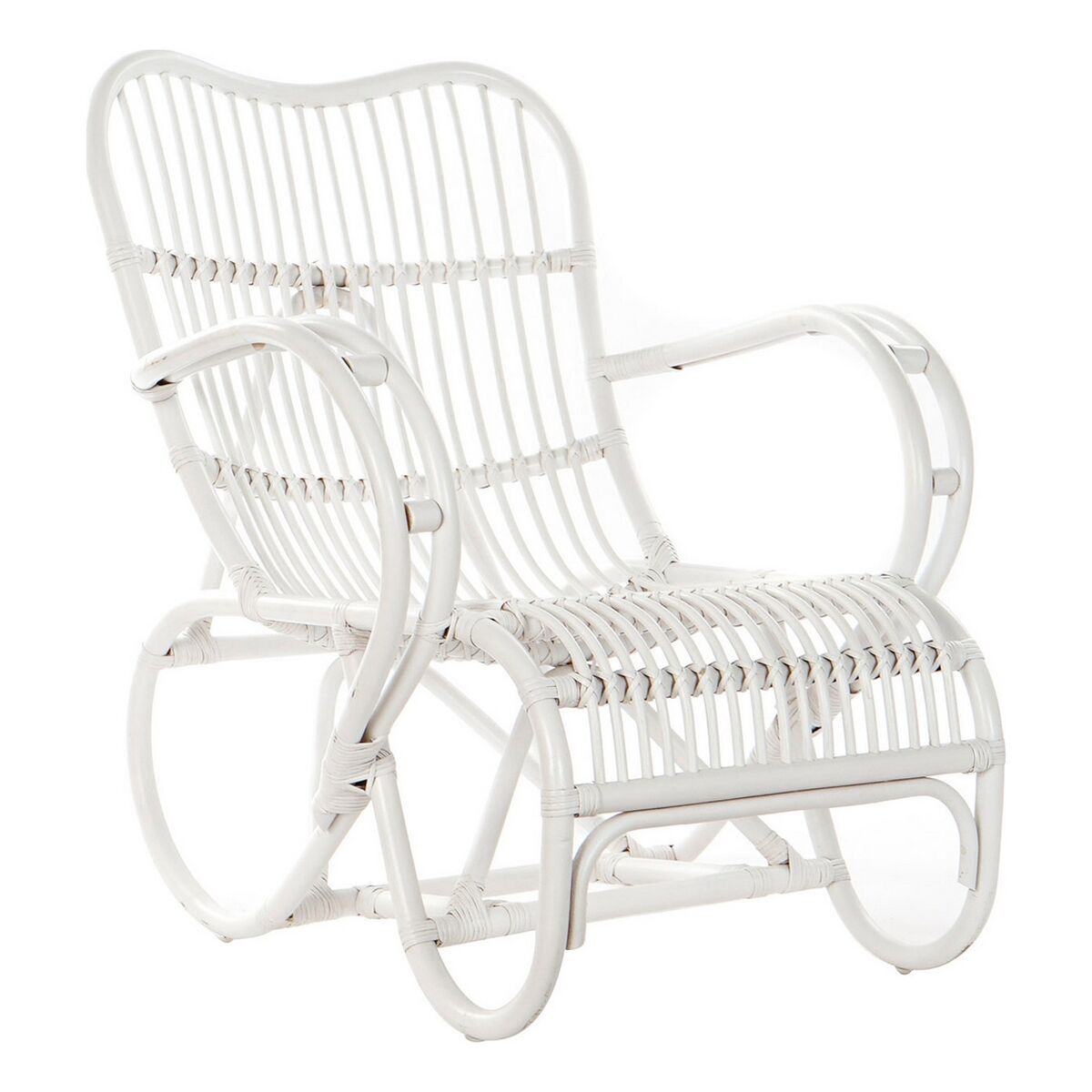 Mecedora DKD Home Decor Blanco 75 x 85 x 85 cm