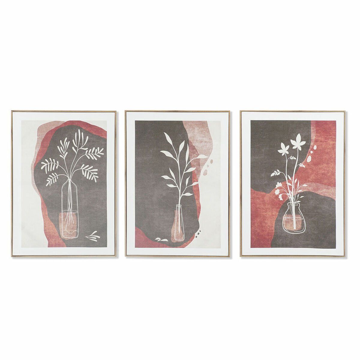 Lienzo DKD Home Decor Lienzo Madera MDF 50 x 3 x 70 cm (3 Piezas)