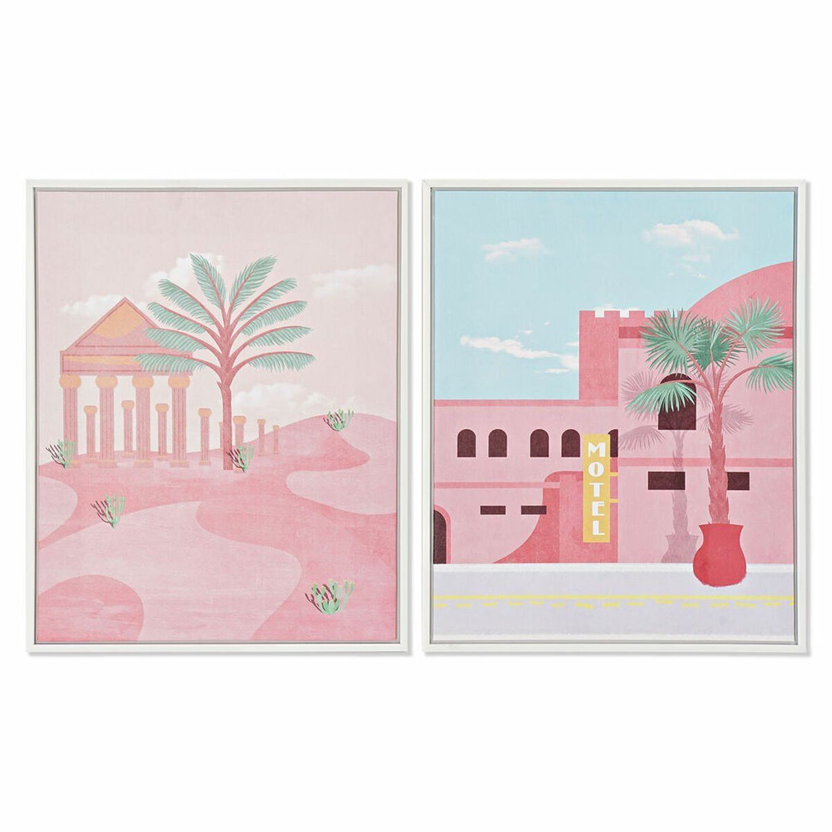 Lienzo DKD Home Decor Poliestireno Lienzo 40 x 2,5 x 50 cm