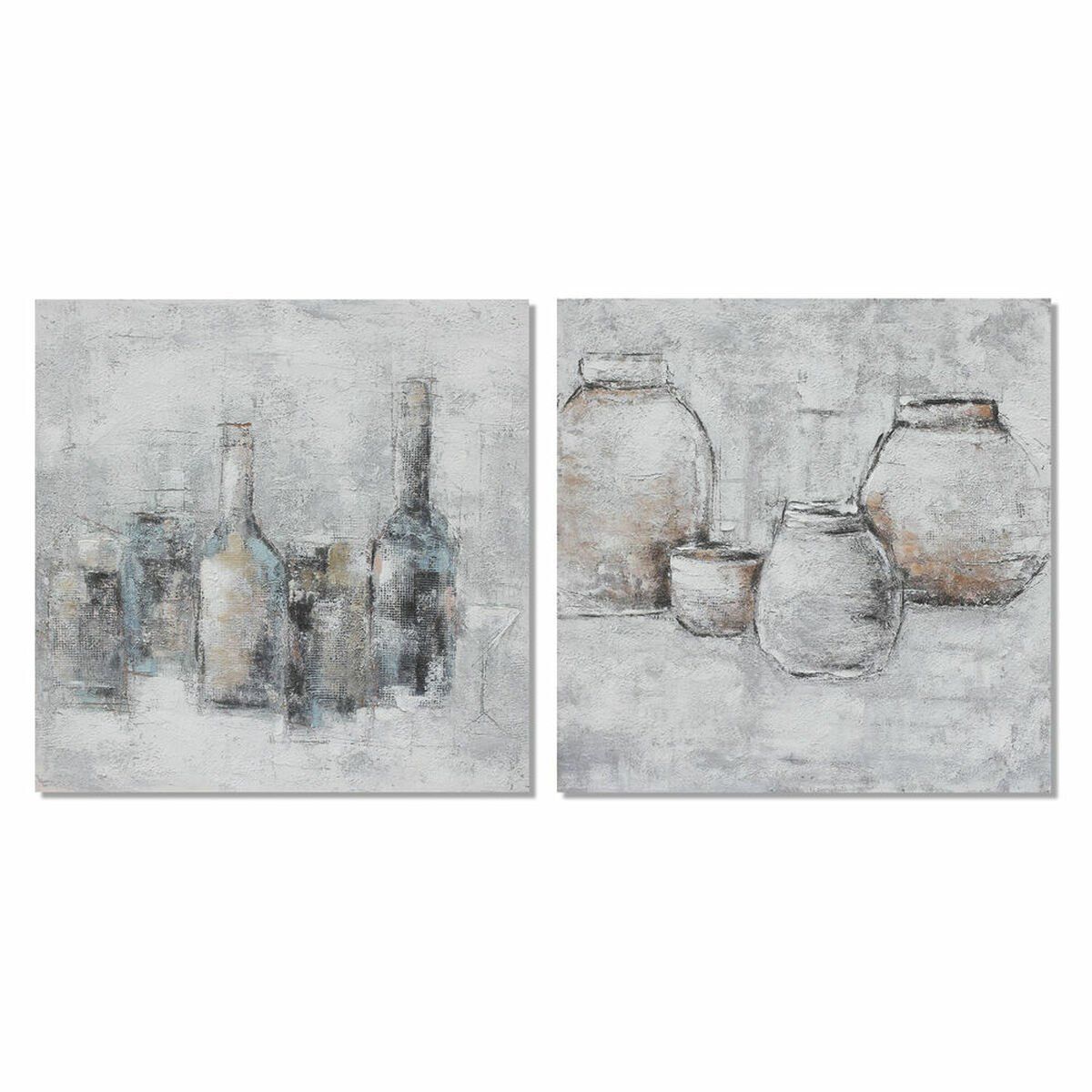 Lienzo DKD Home Decor Pino Lienzo 100 x 2,8 x 100 cm