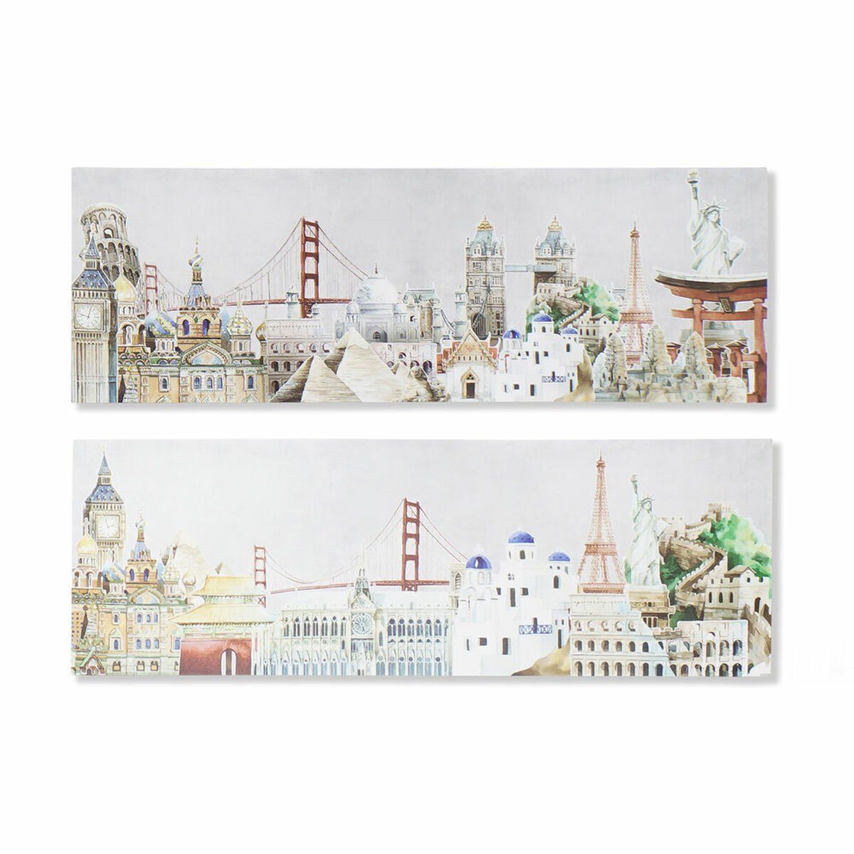 Lienzo DKD Home Decor Lienzo Madera MDF 90 x 2 x 30 cm