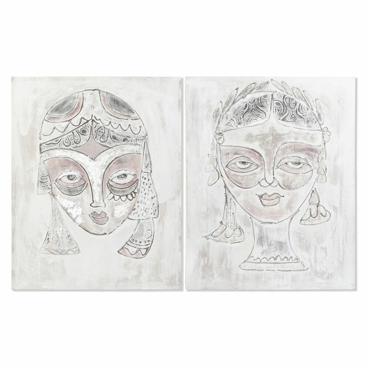 Lienzo DKD Home Decor Pino Lienzo 80 x 3,7 x 100 cm