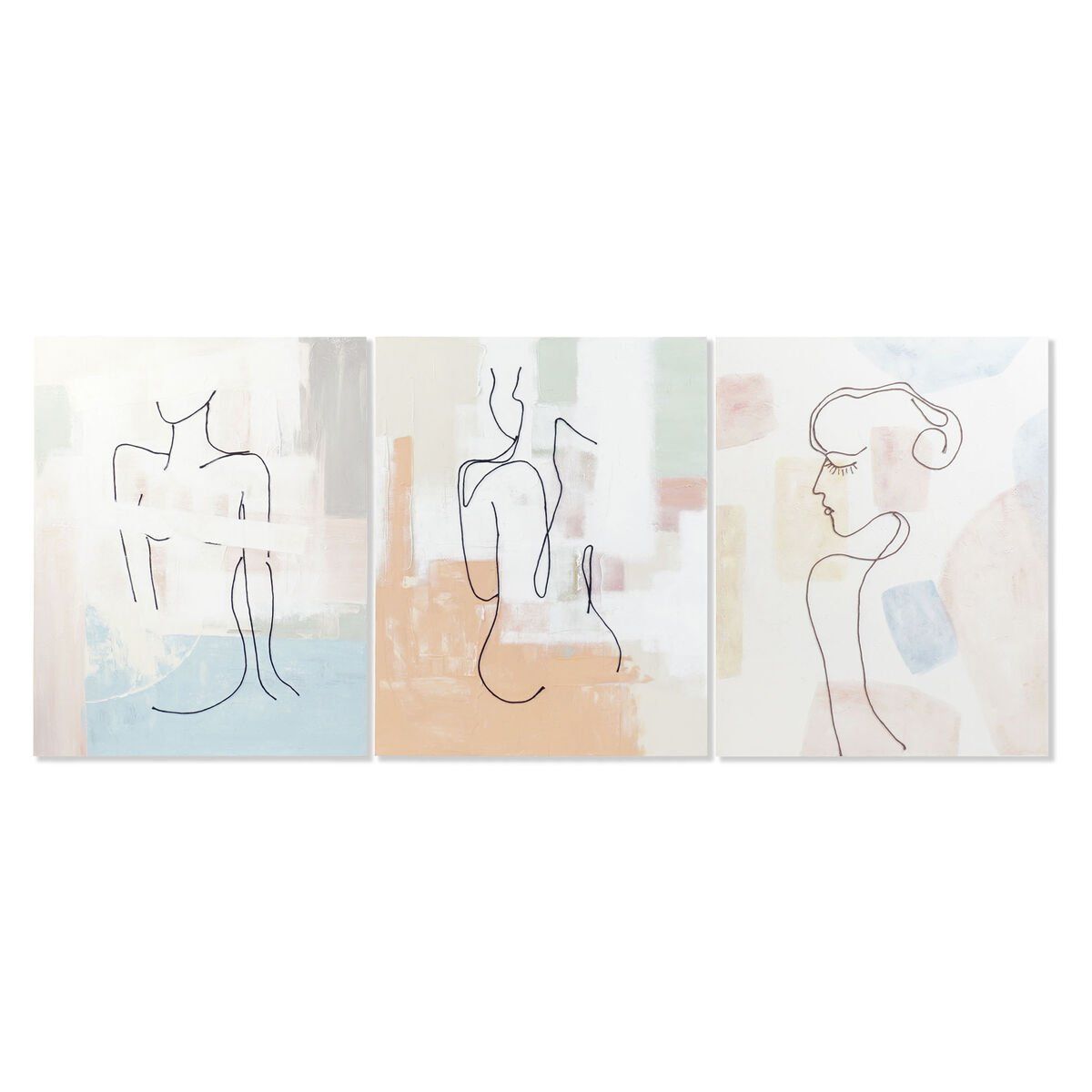Lienzo DKD Home Decor Pino Lienzo 80 x 3,7 x 100 cm