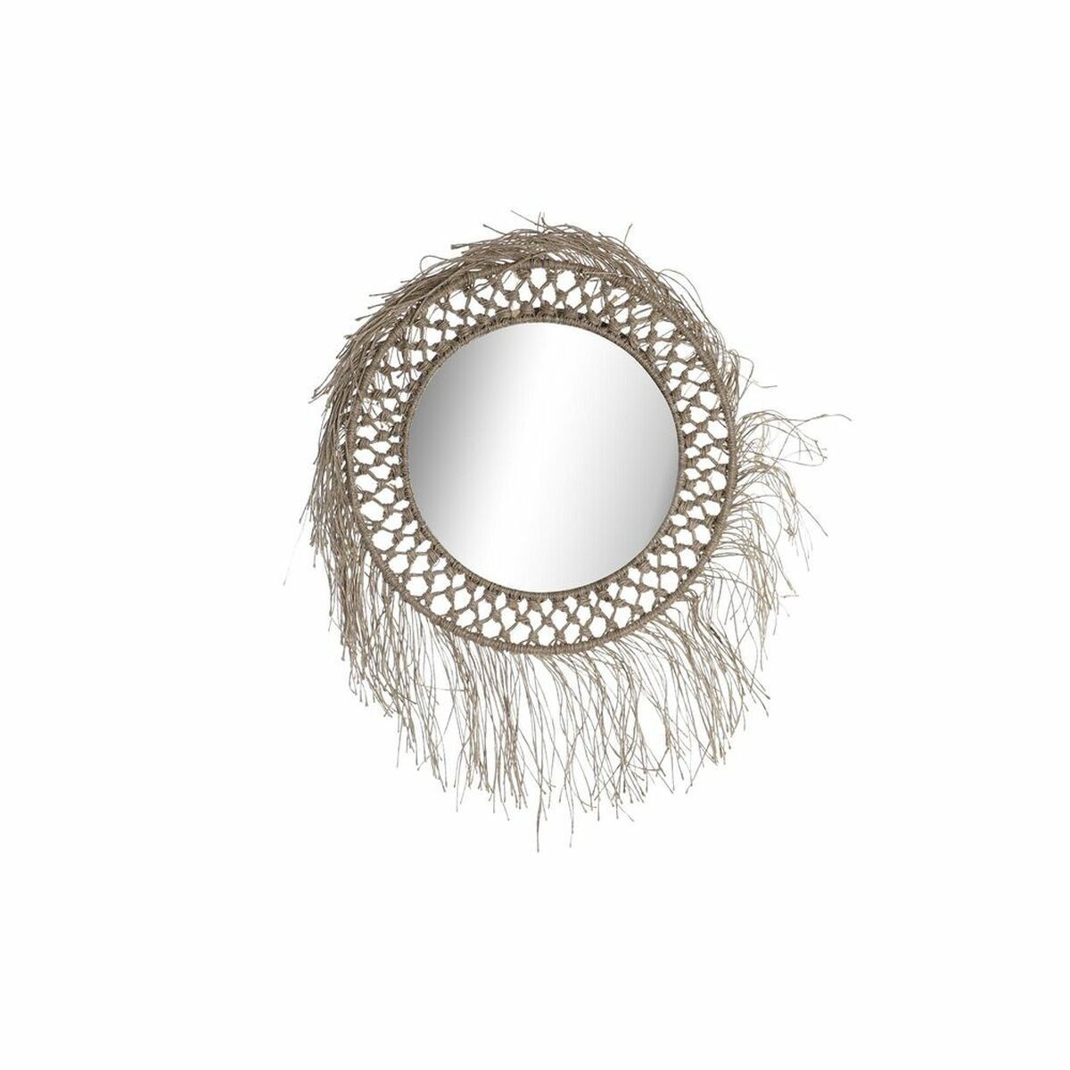 Espejo de pared DKD Home Decor Natural Bali 60 x 4 x 60 cm