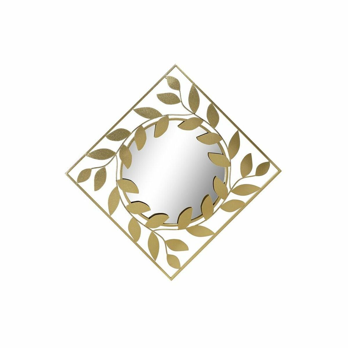 Espejo de pared DKD Home Decor Dorado Laurel 120 x 2,5 x 120 cm (120 Piezas)